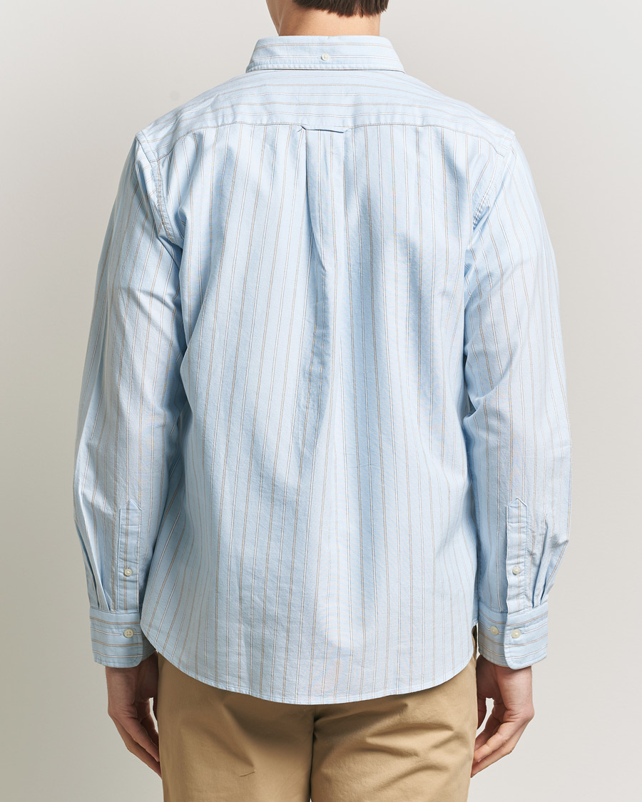 Herr | Skjortor | Gant | Regluar Fit Clsasic Oxford Striped Shirt Sky Blue