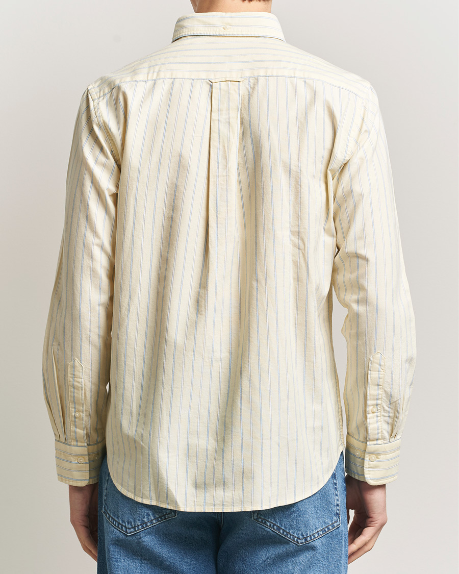 Herr | Skjortor | Gant | Regluar Fit Classic Oxford Striped Shirt Light Mustard Yellow