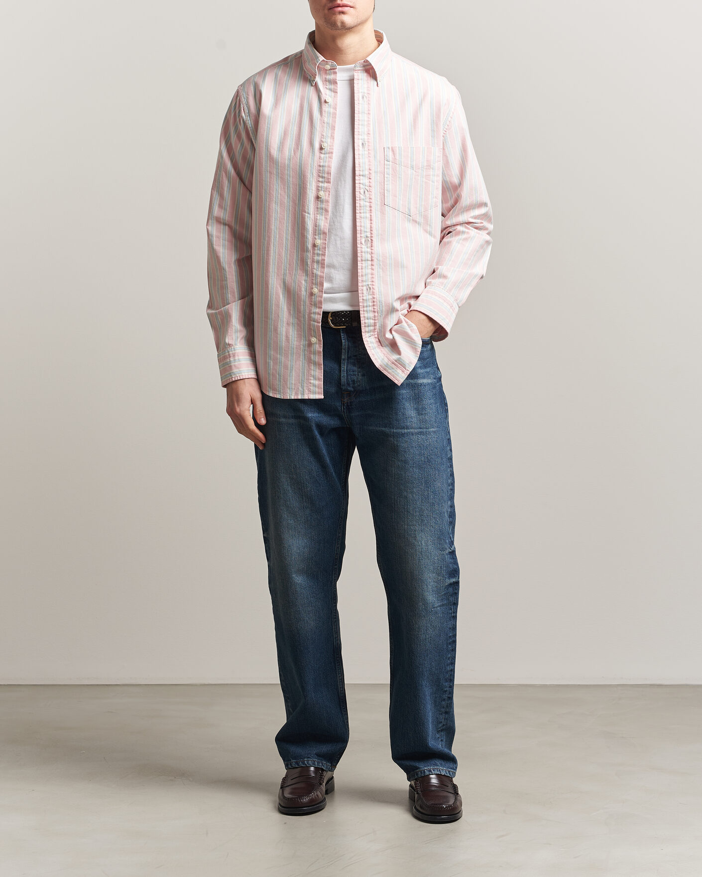 Herr | Skjortor | GANT | Regluar Fit Archive Oxford Shirt Washed Pink