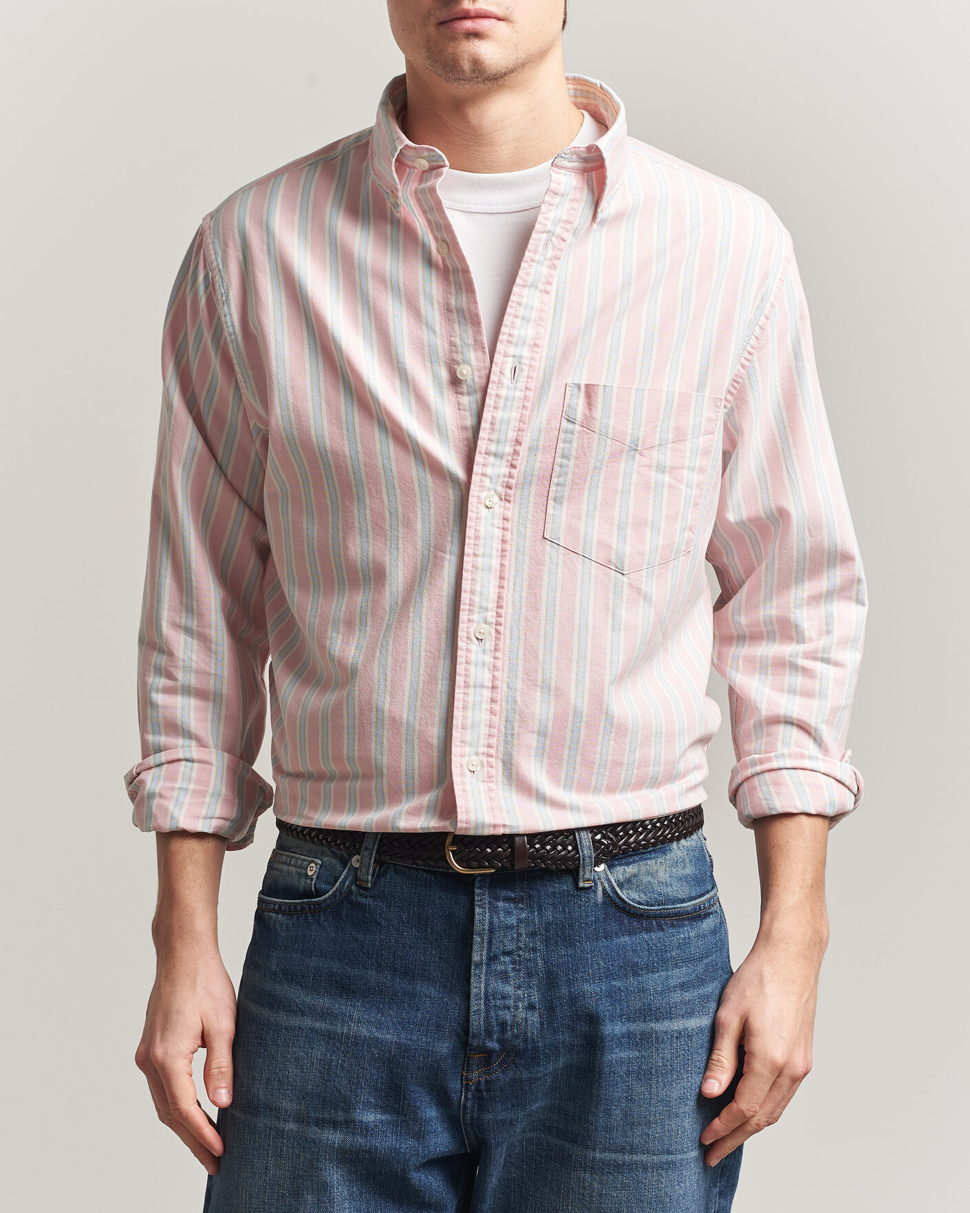 Herr | Skjortor | GANT | Regluar Fit Archive Oxford Shirt Washed Pink