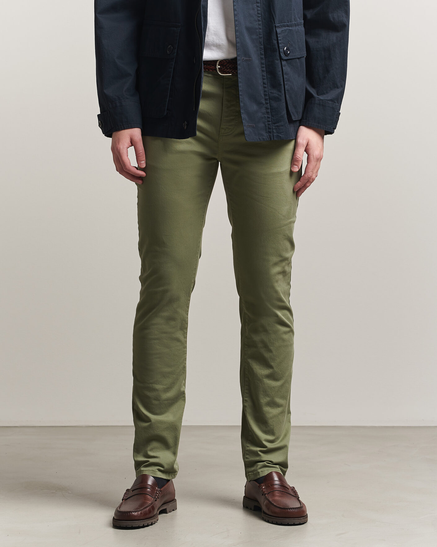 Herr | Byxor | Gant | Slim Fit Desert 5-Pocket Pants Dry Herb Green