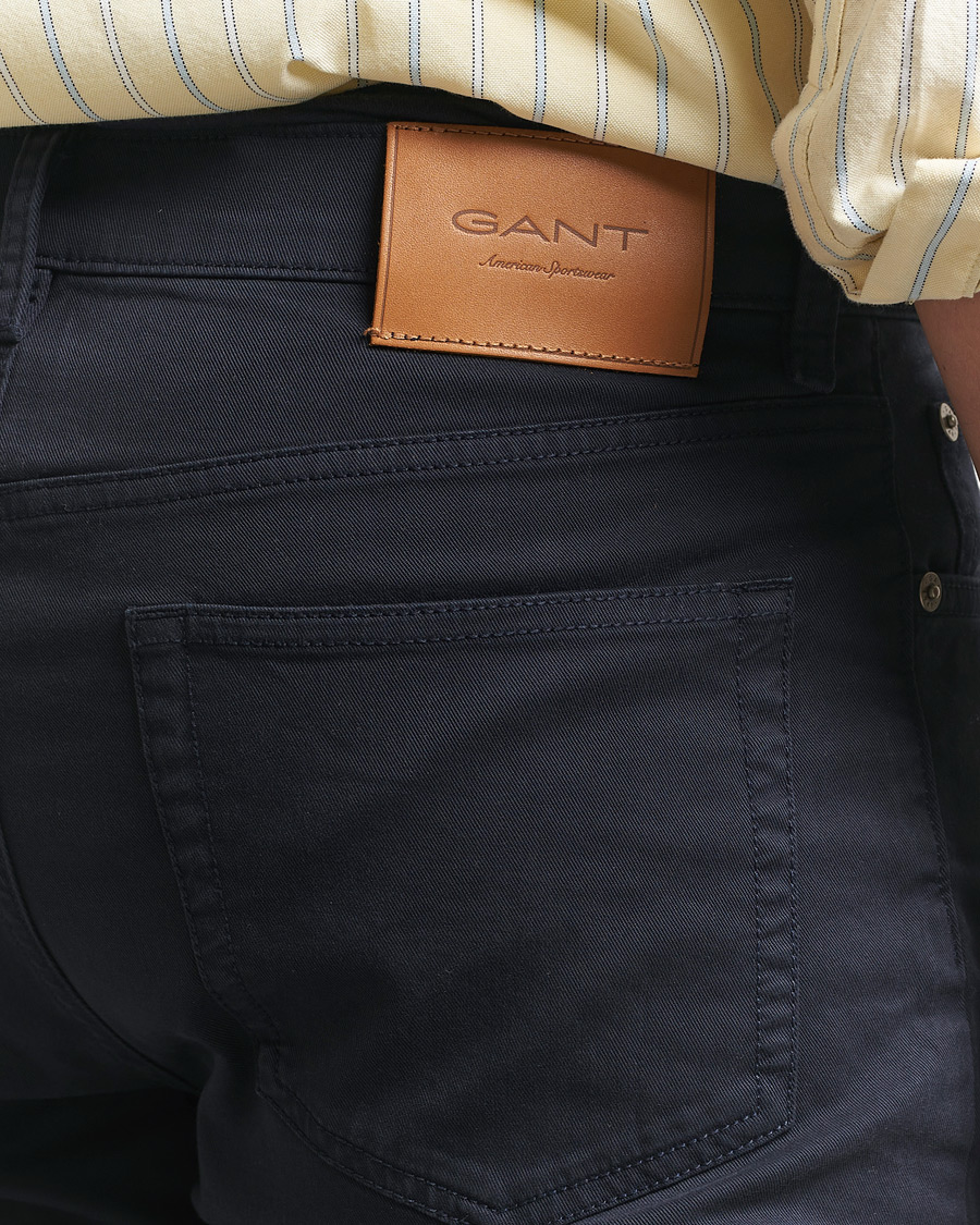 Herr | Byxor | Gant | Slim Fit Desert 5-Pocket Pants Evening Blue