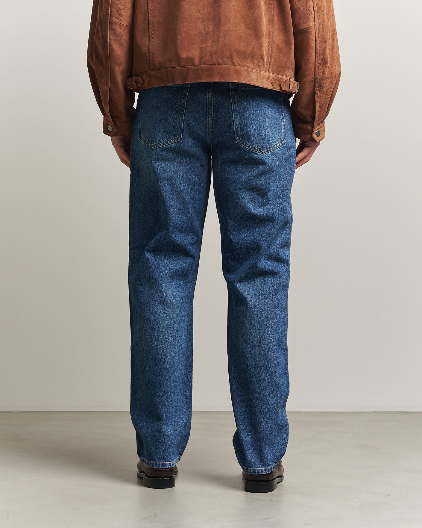 Herr | Byxor | Gant | Straight Fit Jeans Mid Blue Worn In