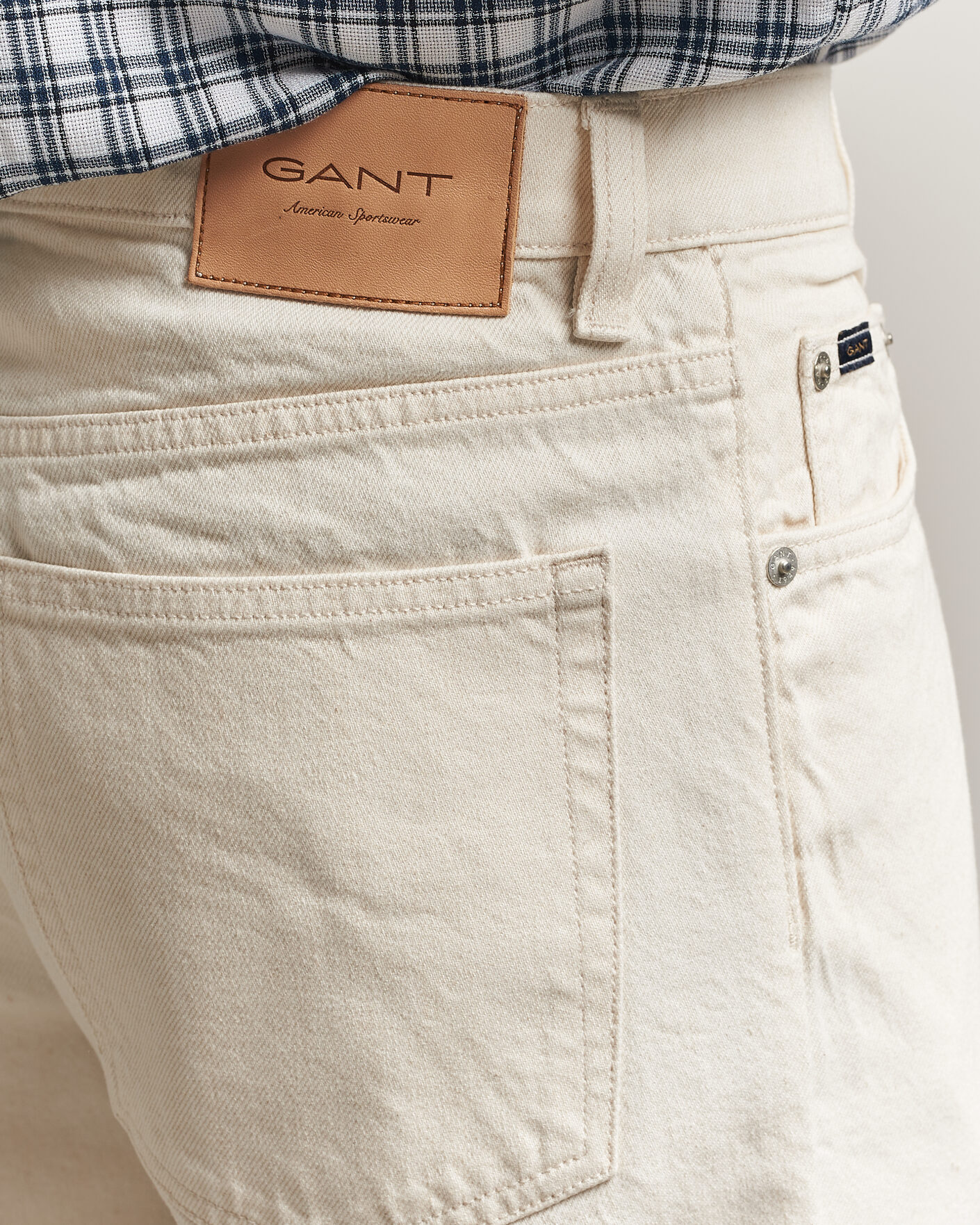 Herr | Jeans | Gant | Straight Fit Jeans Ecru
