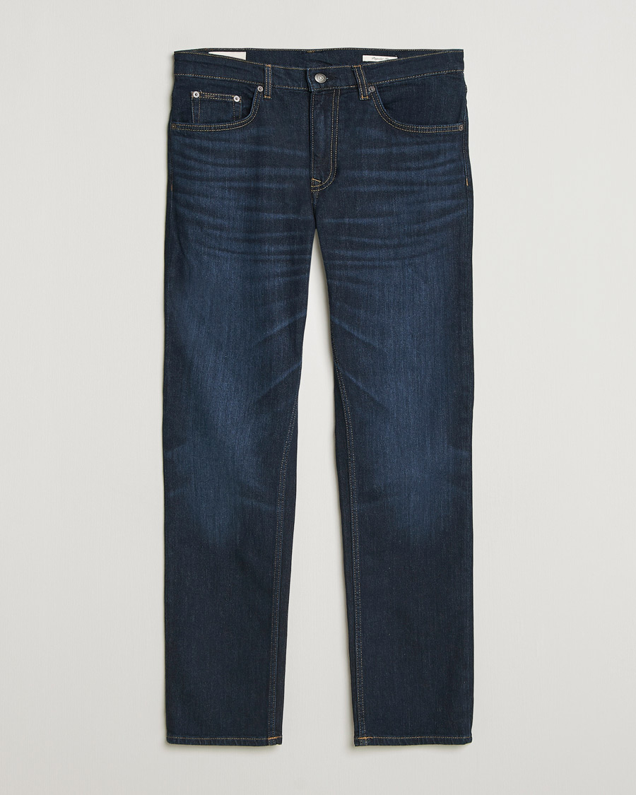 Herr | Byxor | Gant | Regular Fit Jeans Dark Blue Broken In