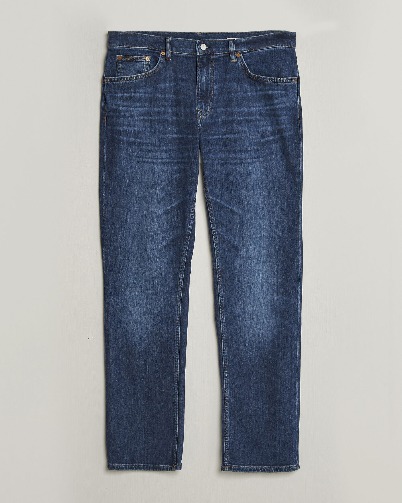 Herr | Byxor | Gant | Regular Fit Jeans Mid Blue Worn In