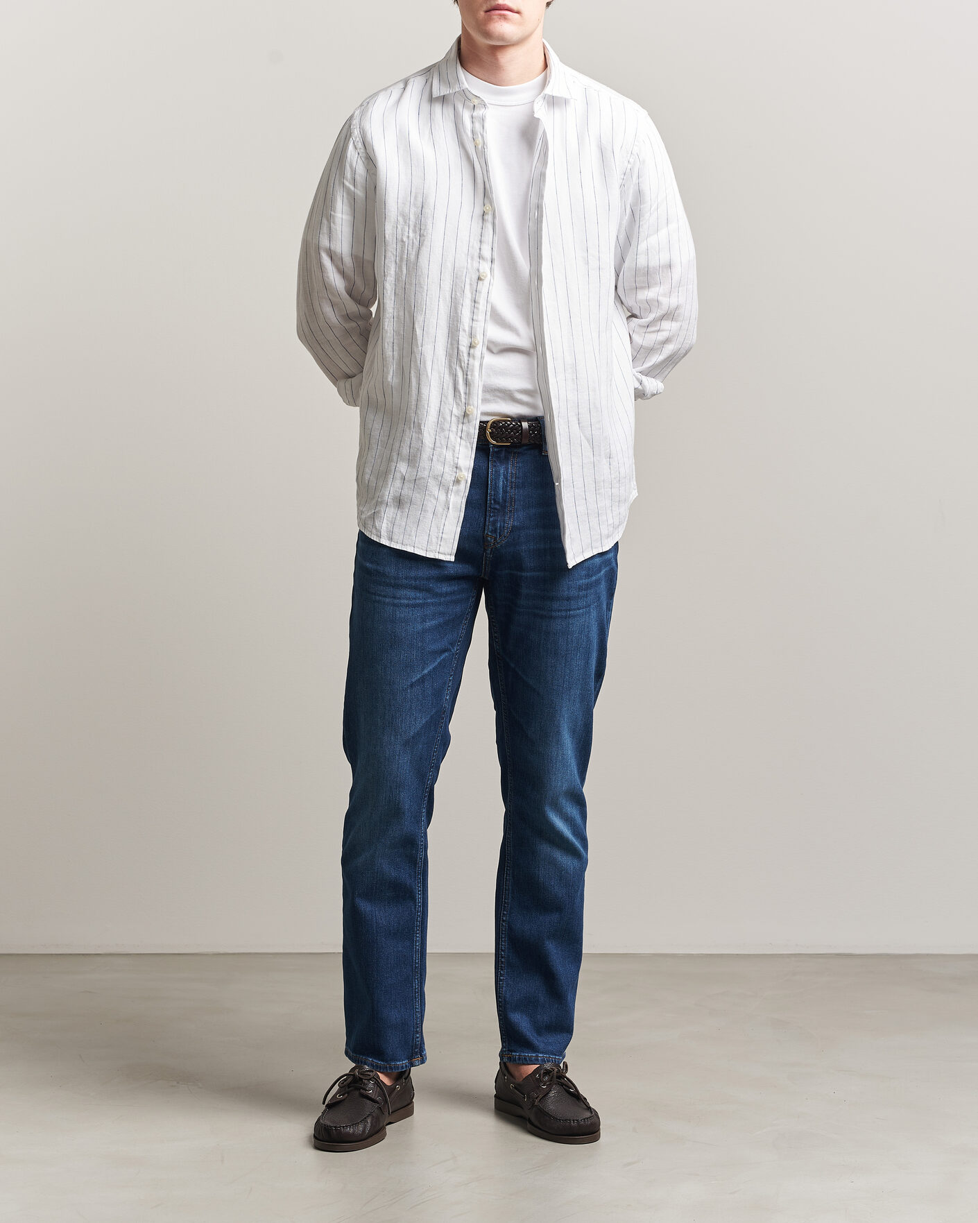 Herr | Byxor | Gant | Regular Fit Jeans Mid Blue Worn In