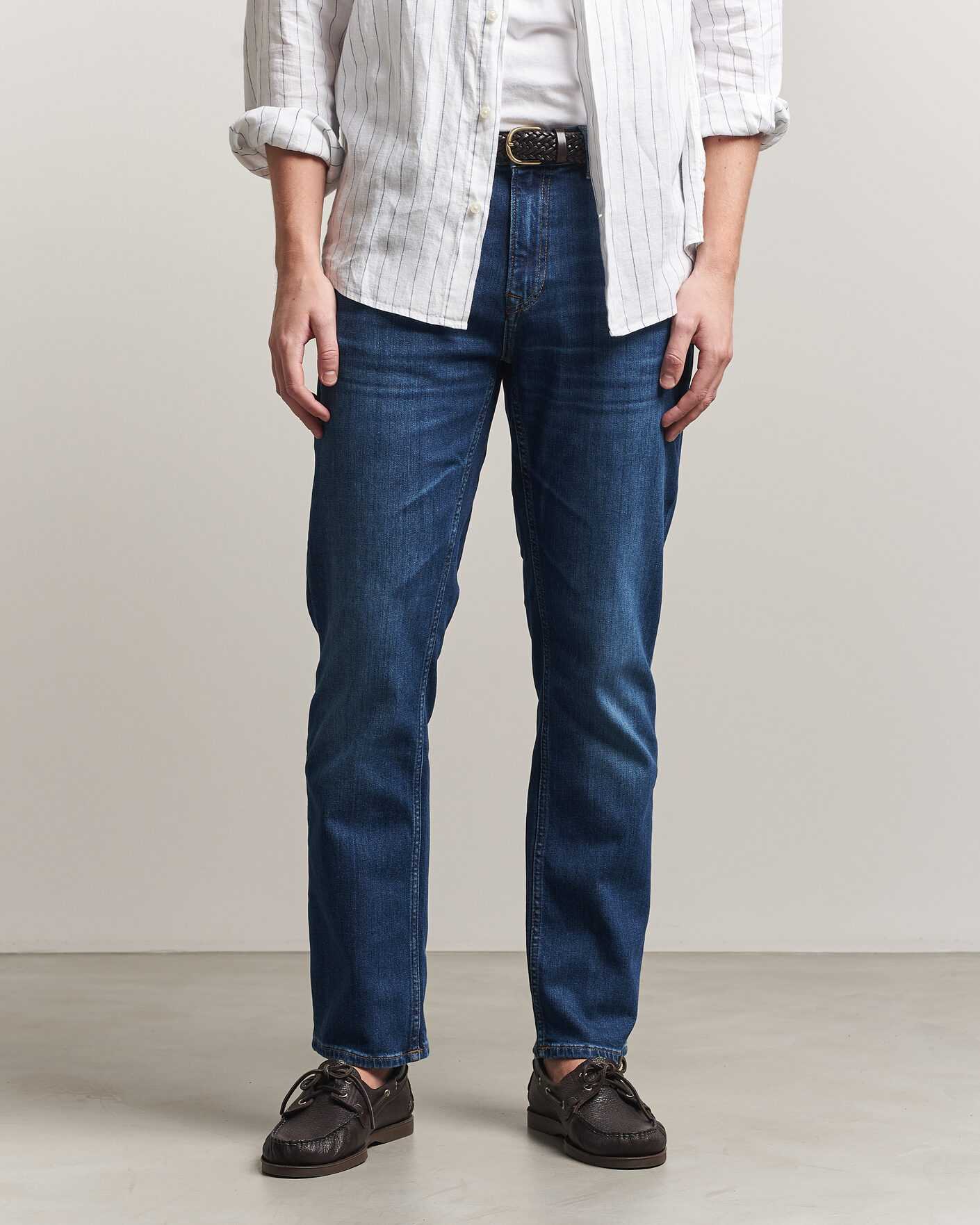 Herr | Byxor | Gant | Regular Fit Jeans Mid Blue Worn In