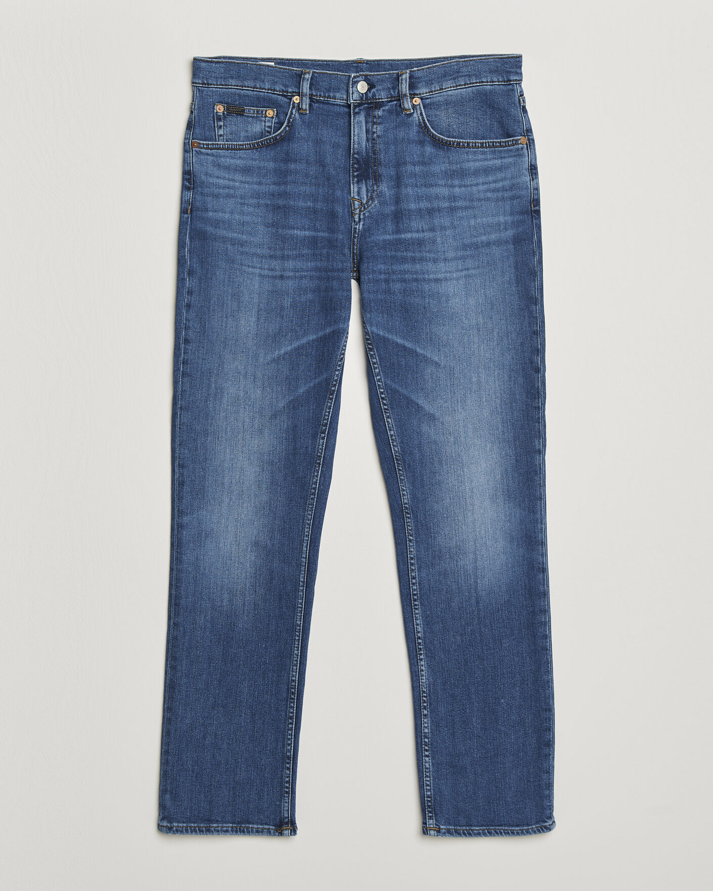 Herr | Jeans | Gant | Regular Fit Jeans Mid Blue Broken In