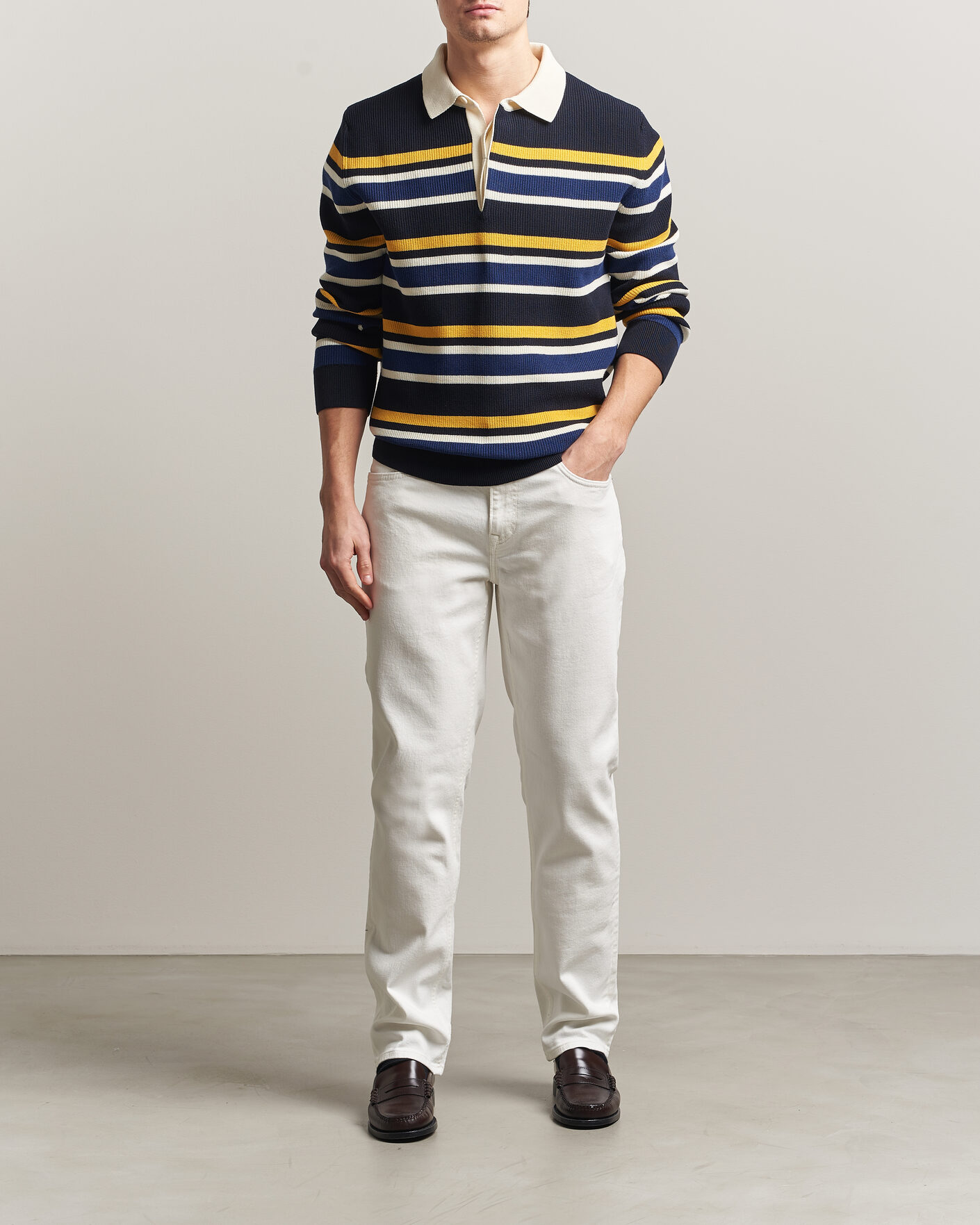 Herr | Jeans | GANT | Regular Fit Jeans Eggshell