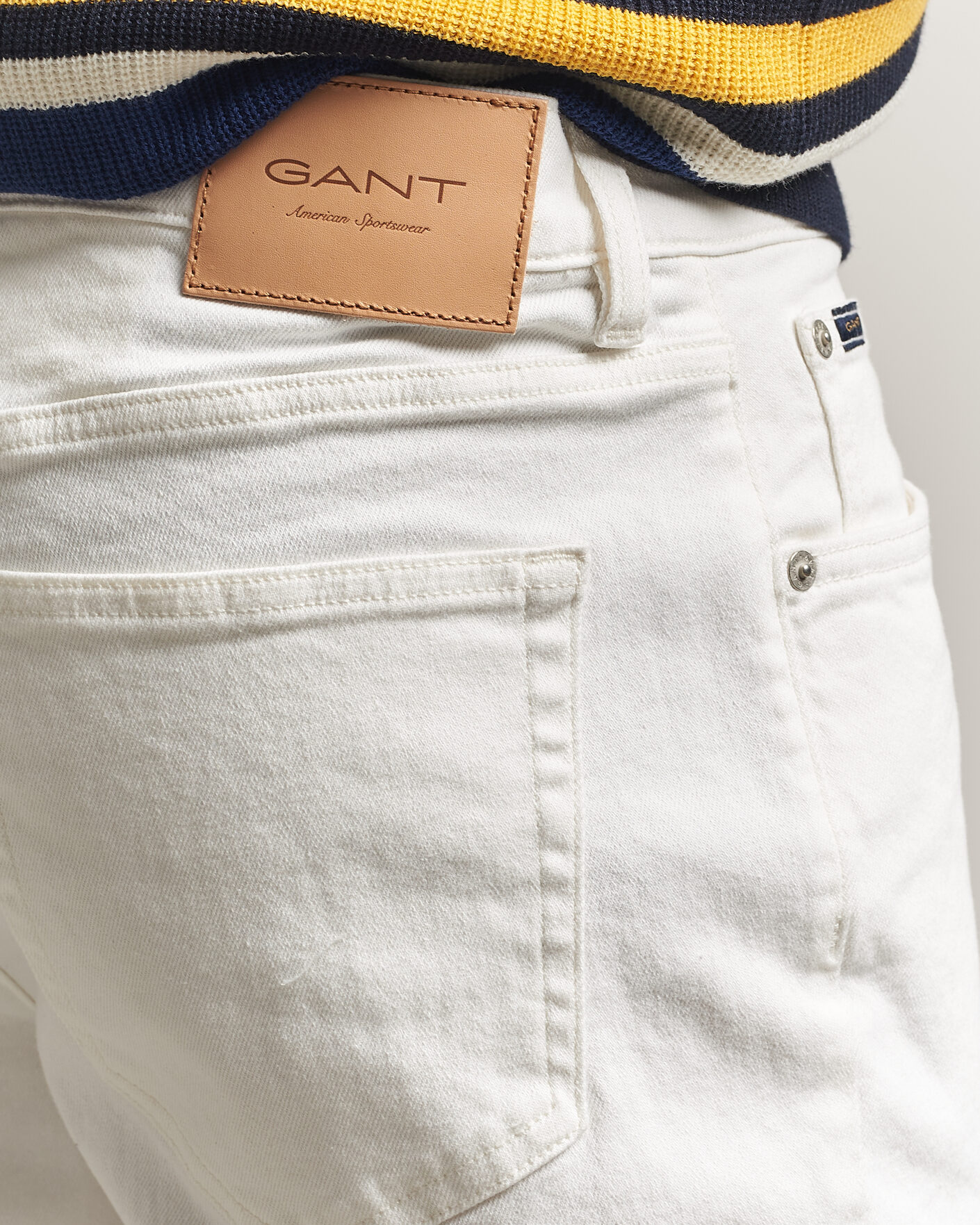 Herr | Jeans | Gant | Regular Fit Jeans Eggshell