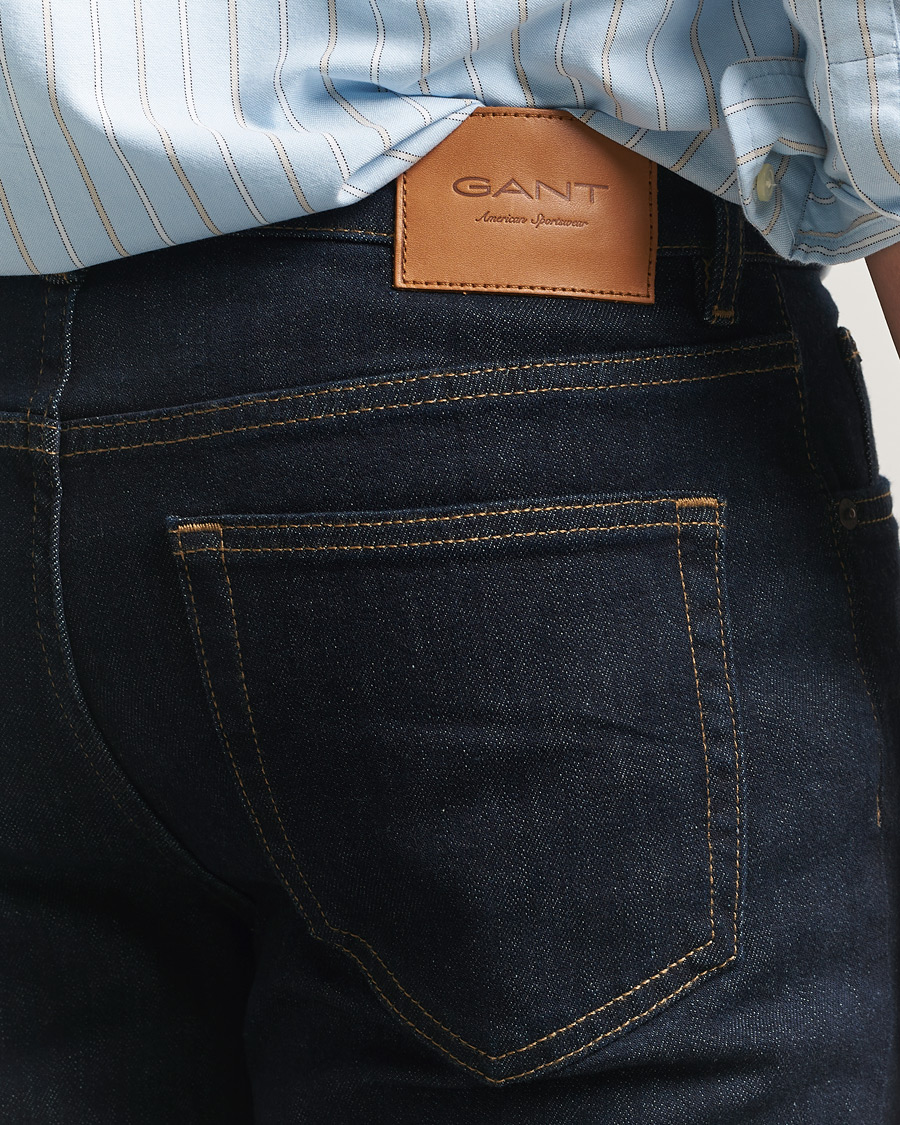 Herr | Byxor | Gant | Regular Fit Jeans Dark Blue