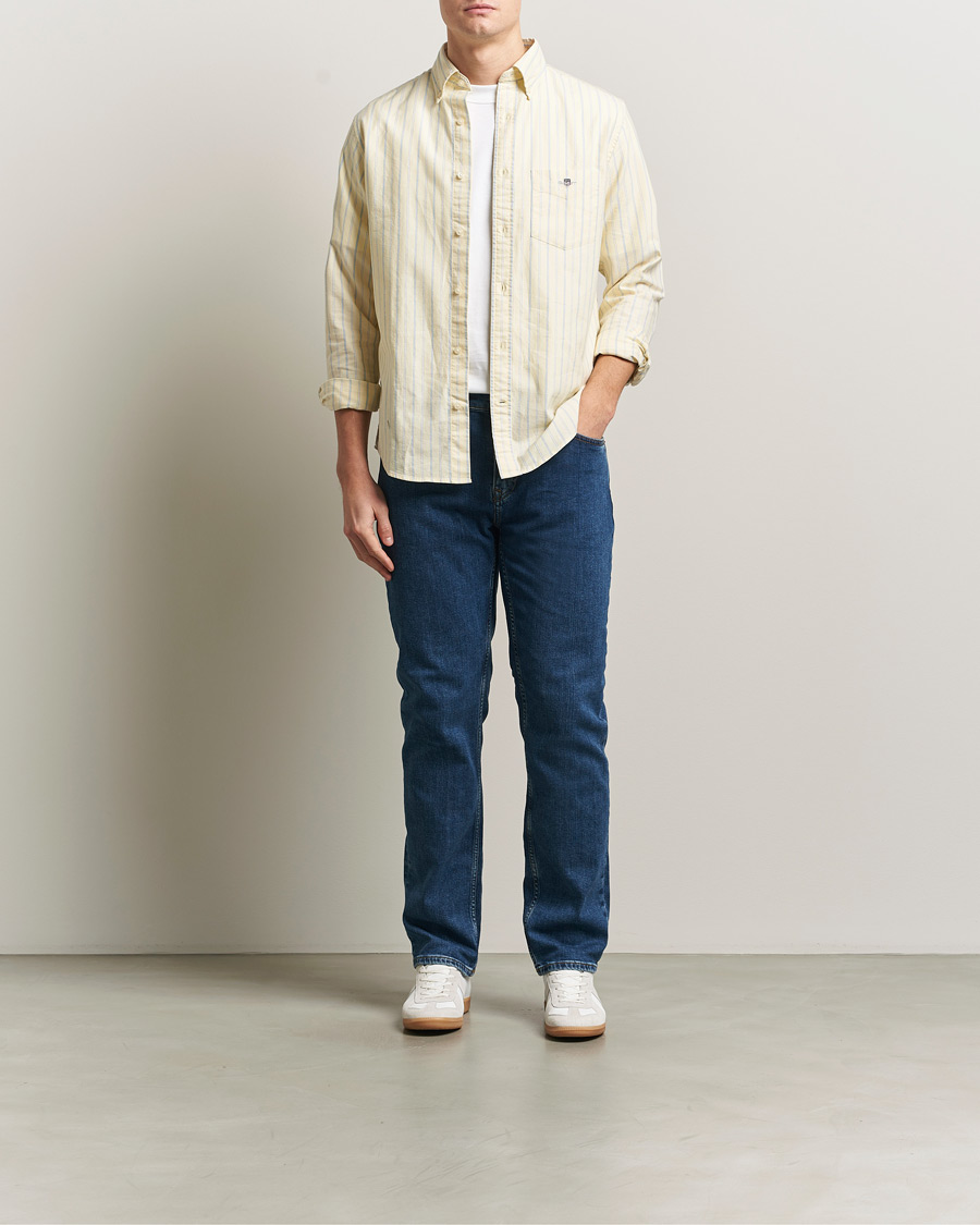 Herr | Byxor | Gant | Regular Fit Jeans Mid Blue Vintage