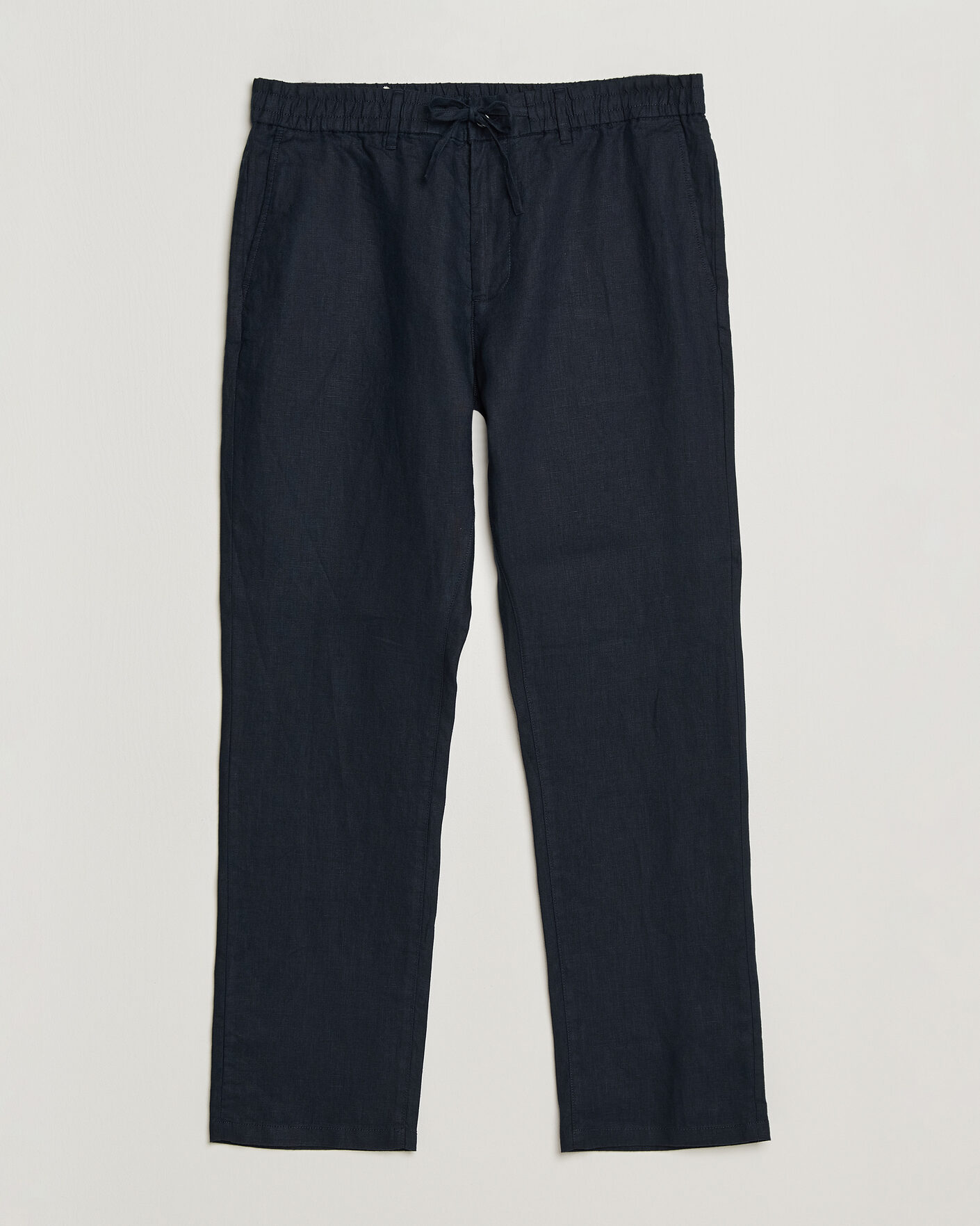 Herr | Byxor | Gant | Regular Fit Linen Drawstring Pants Evening Blue
