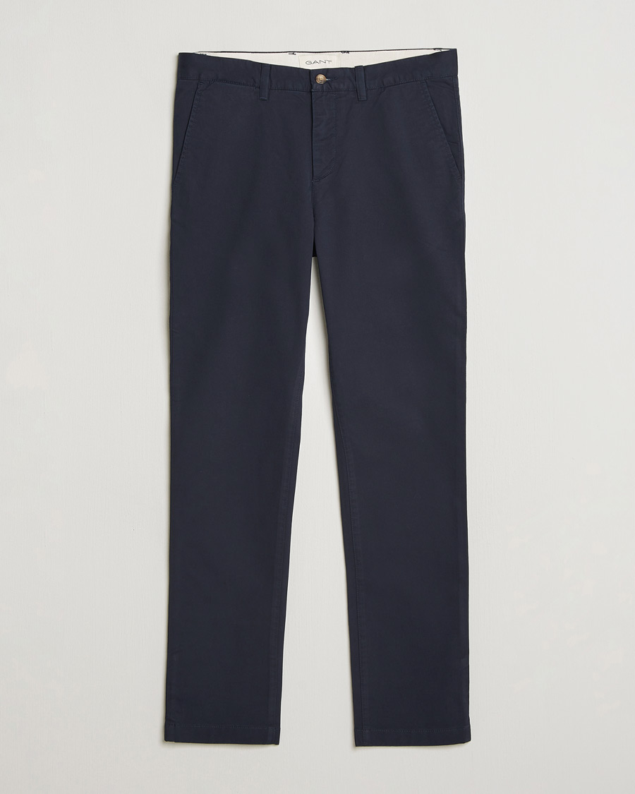 Herr | Byxor | Gant | Slim Fit Chinos Evening Blue