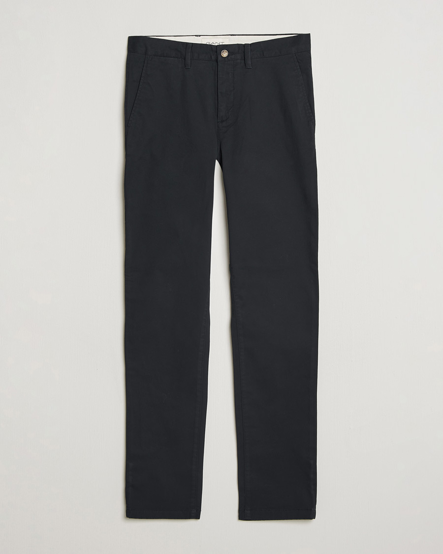 Herr | Byxor | GANT | Slim Fit Chinos Black