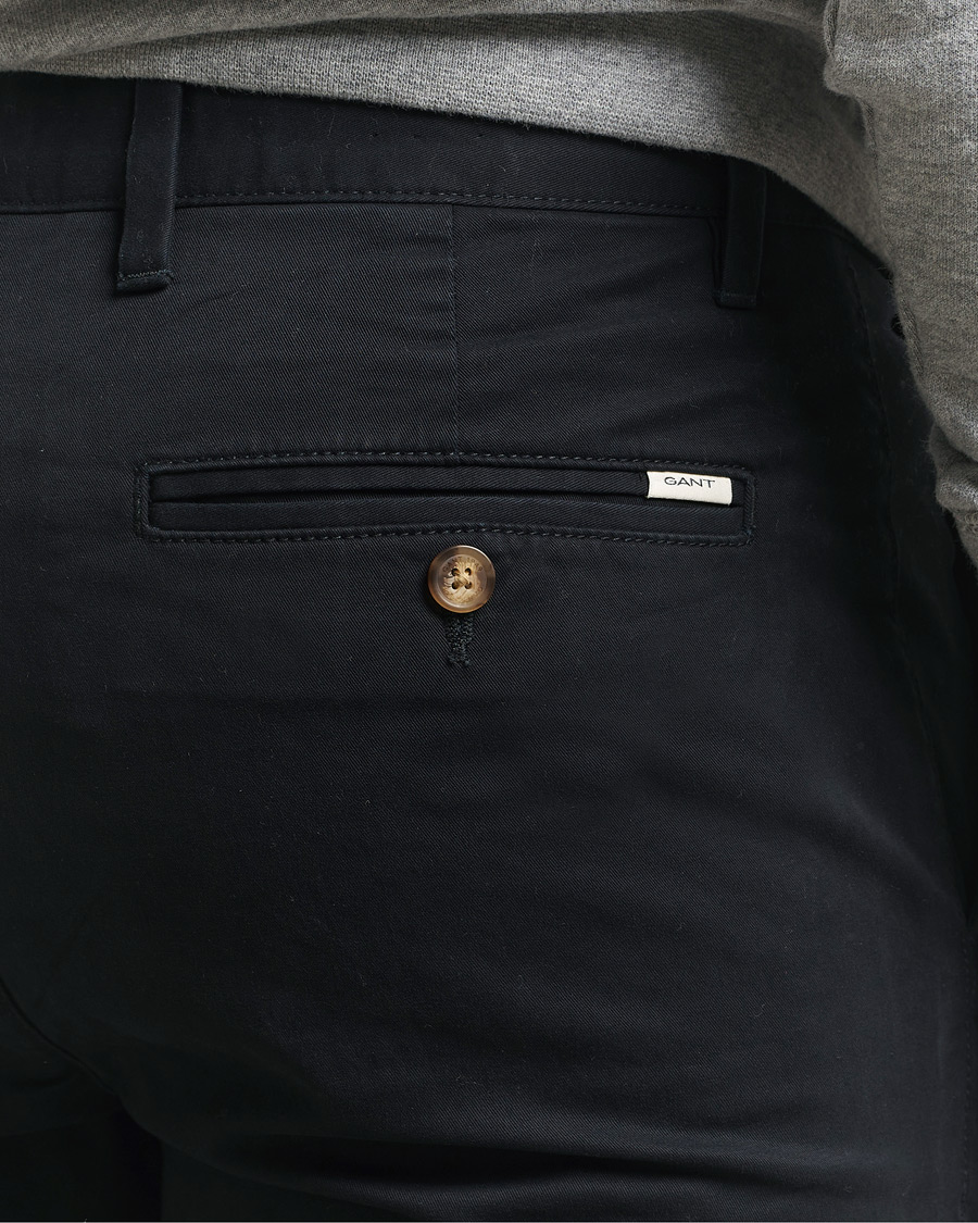 Herr | Byxor | GANT | Slim Fit Chinos Black
