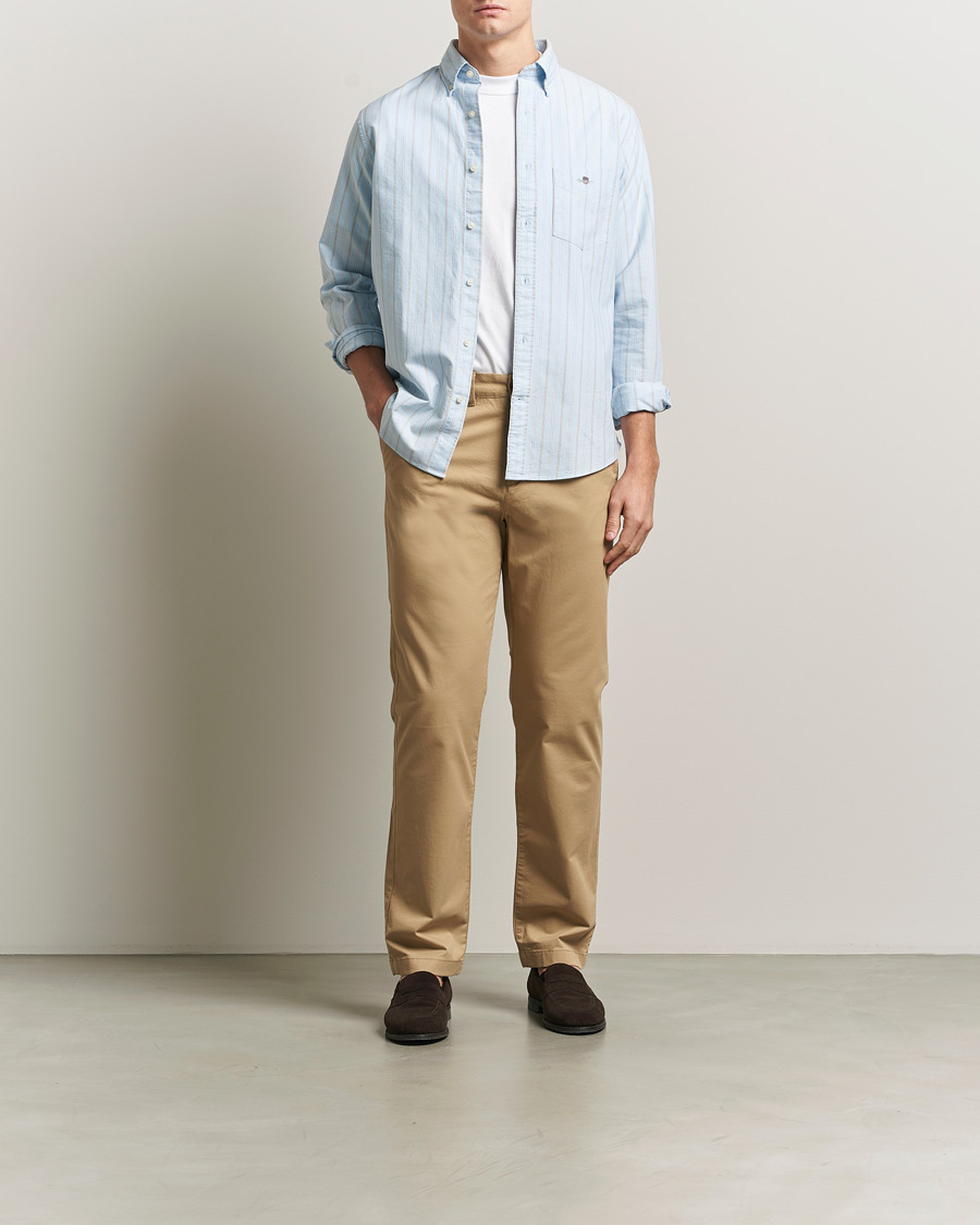 Herr | Byxor | GANT | Regular Fit Chinos Dark Khaki