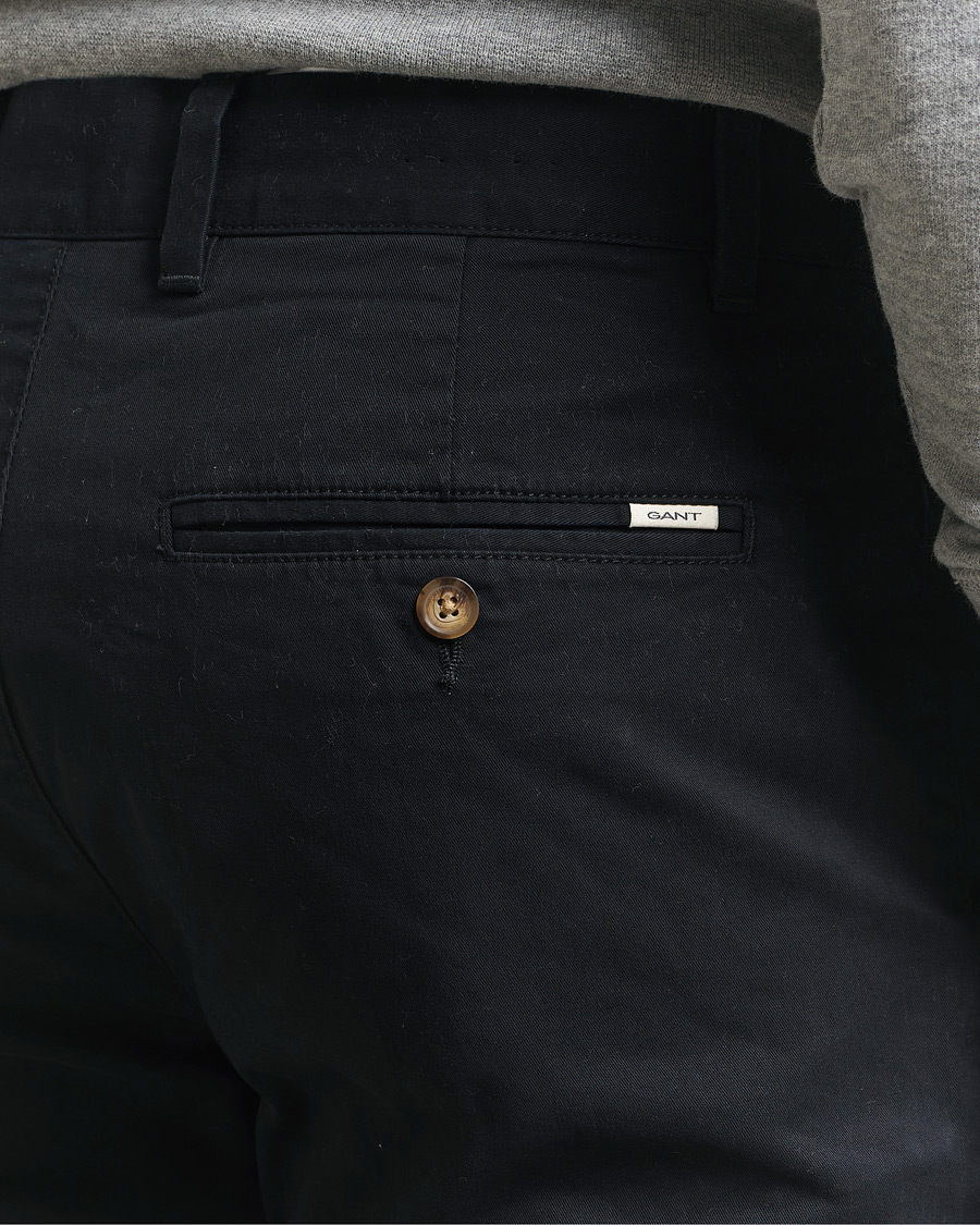 Herr | Byxor | Gant | Regular Fit Chinos Black