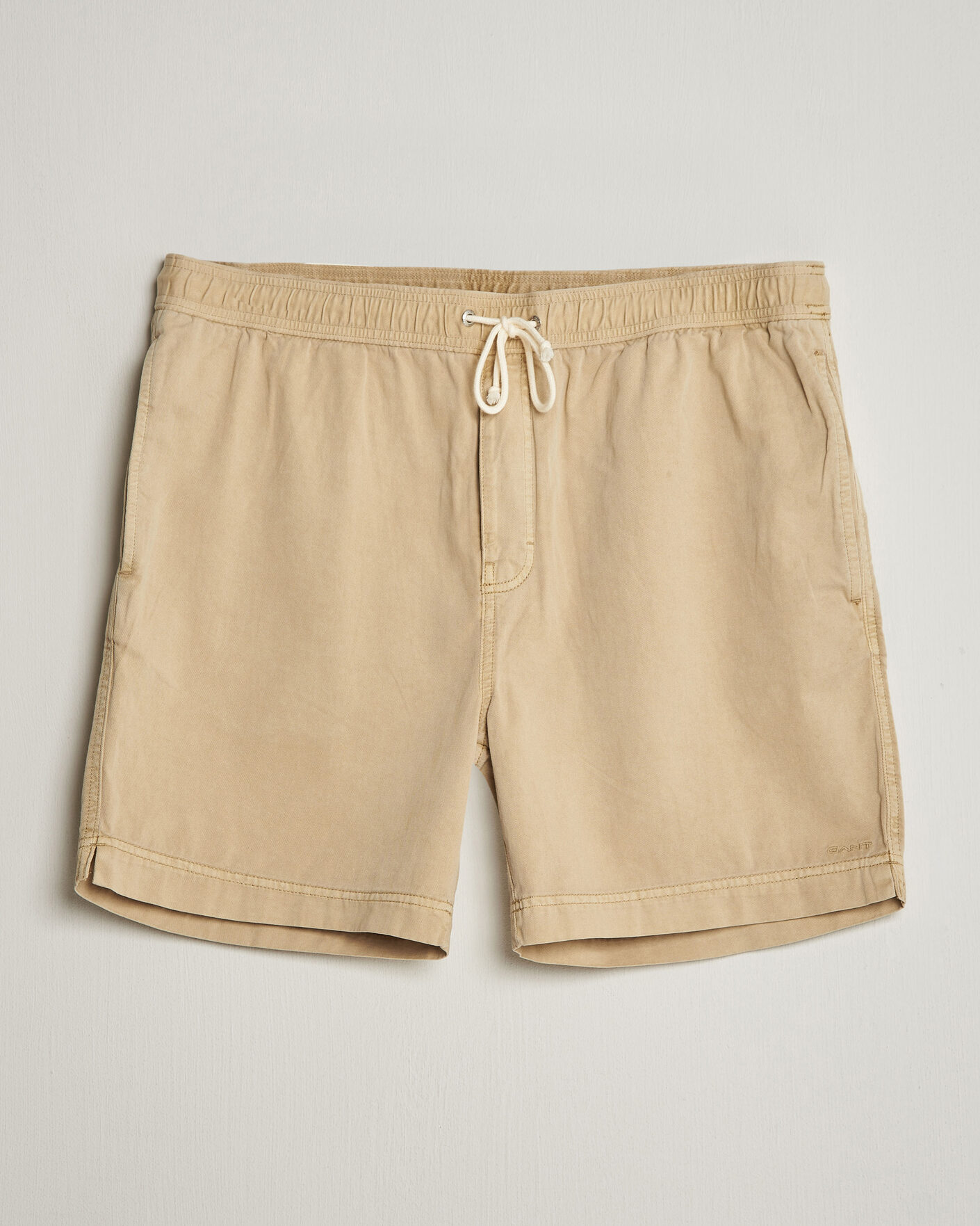 Herr | Shorts | Gant | Regular Fit Sunfaded Drawstring Oat Beige