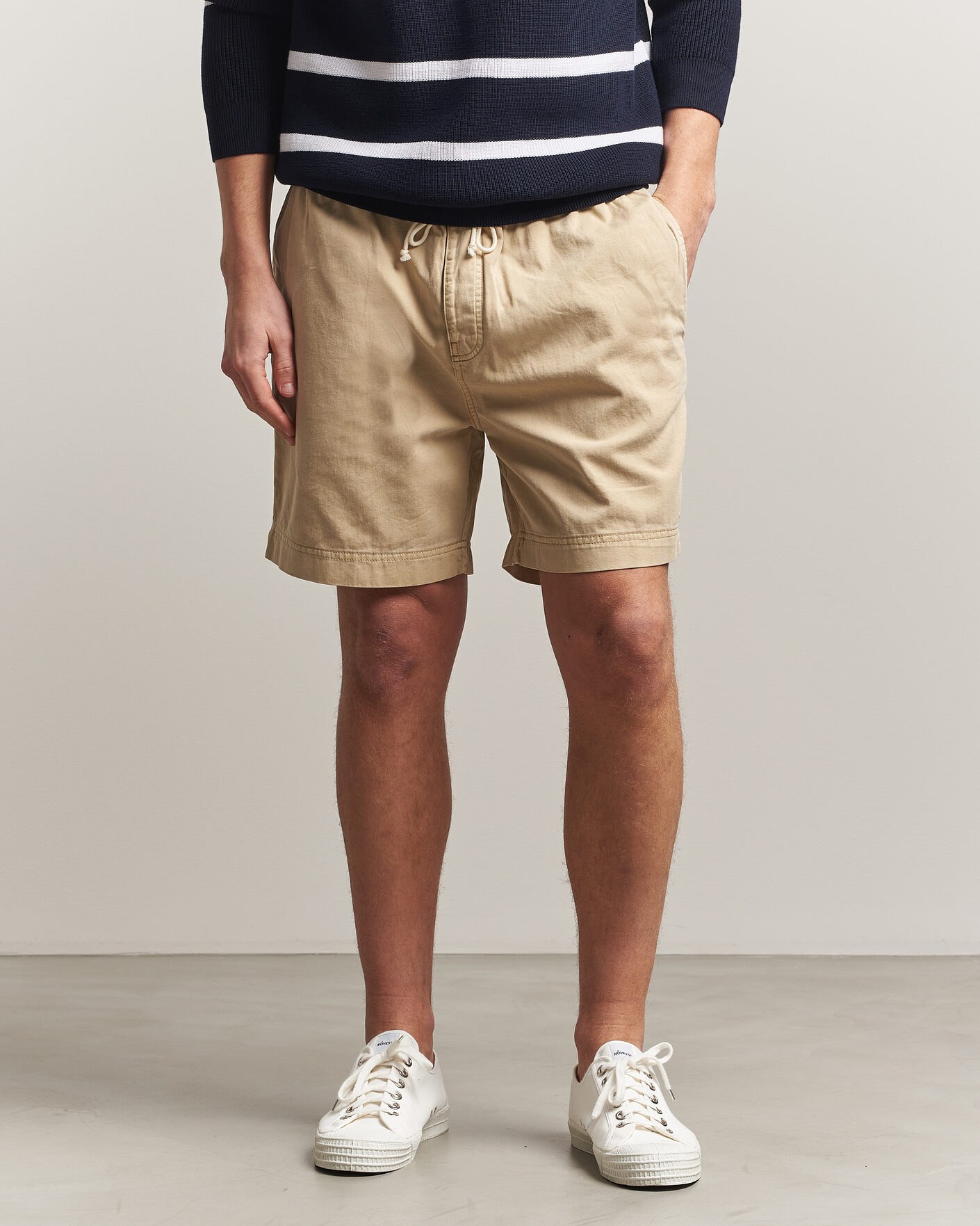 Herr | Shorts | GANT | Regular Fit Sunfaded Drawstring Oat Beige