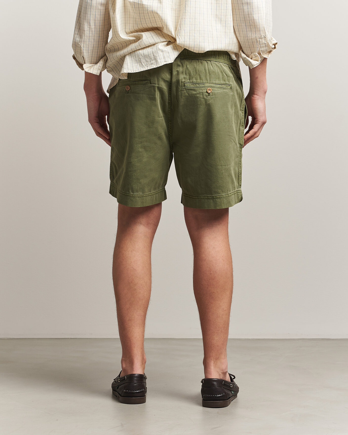 Herr | Shorts | Gant | Regular Fit Sunfaded Drawstring Dry Herb Green