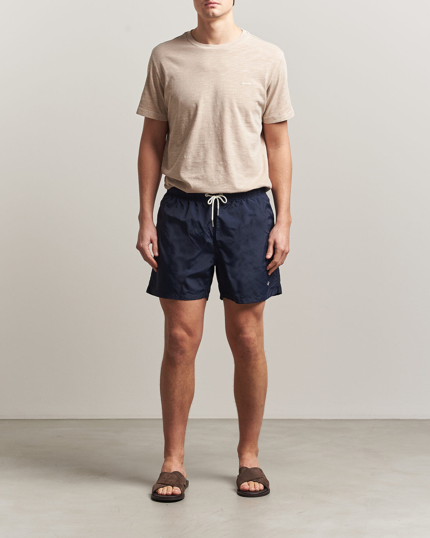 Herr | Badbyxor | GANT | Basic Swimshorts Marine