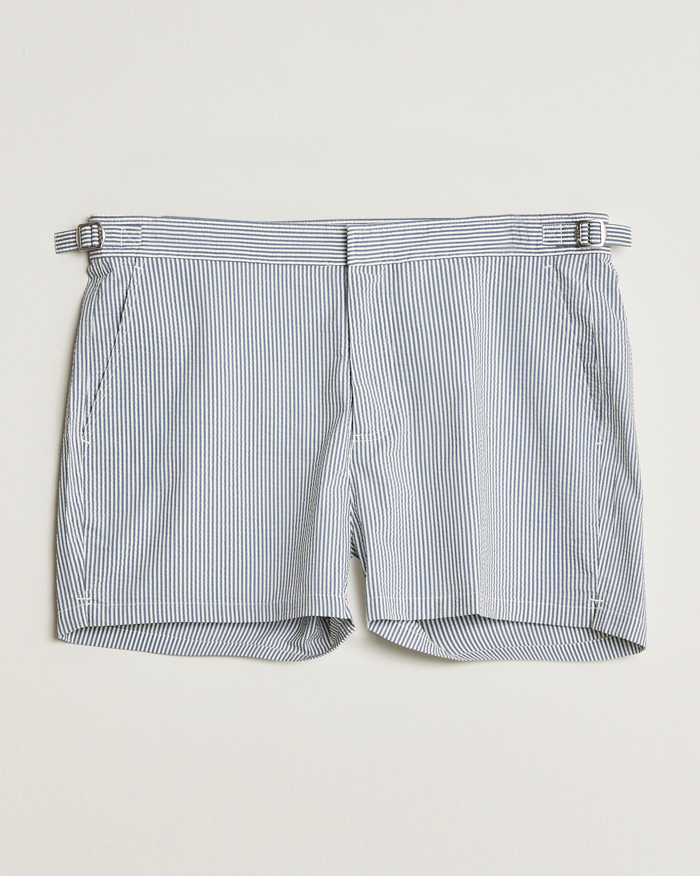 Herr | Badbyxor | Gant | Fitted Seersucker Swimshorts Vintage Blue