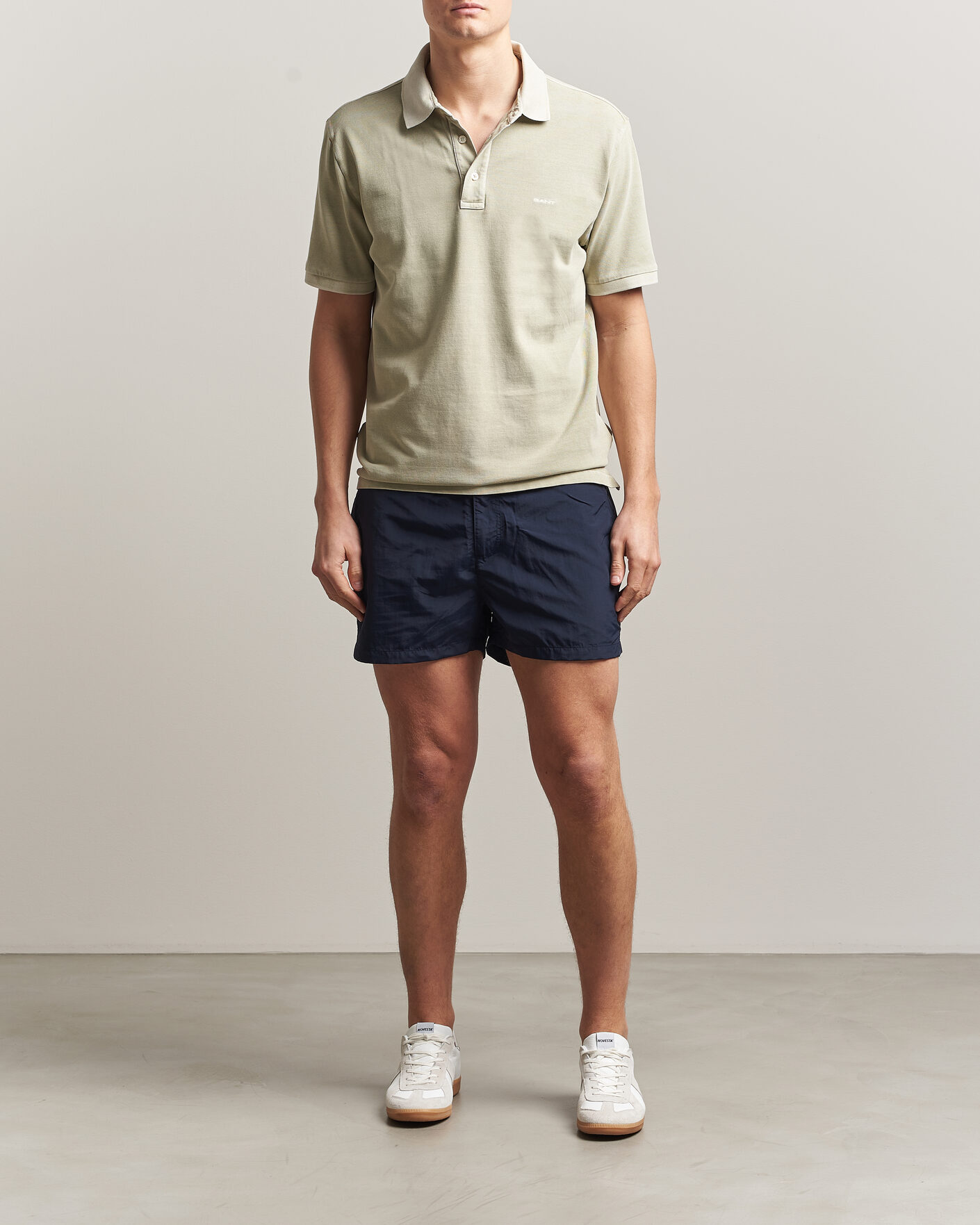 Herr | Badbyxor | Gant | Fitted Swimshorts Marine