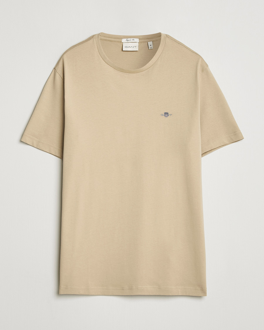 Herr | T-Shirts | GANT | The Original T-Shirt Oat Beige