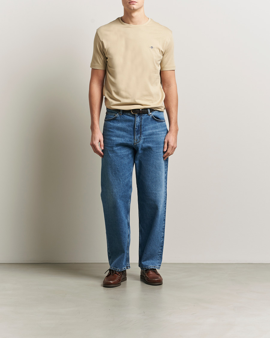 Herr | T-Shirts | GANT | The Original T-Shirt Oat Beige