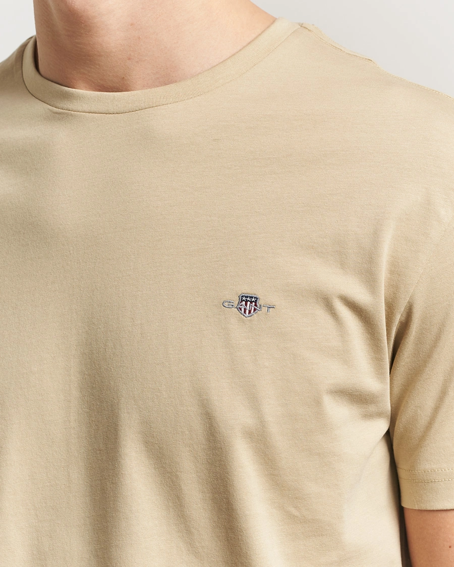 Herr | T-Shirts | GANT | The Original T-Shirt Oat Beige