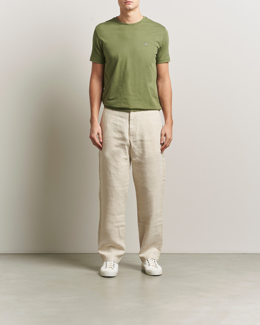 Herr | T-Shirts | GANT | The Original T-Shirt Dry Herb Green