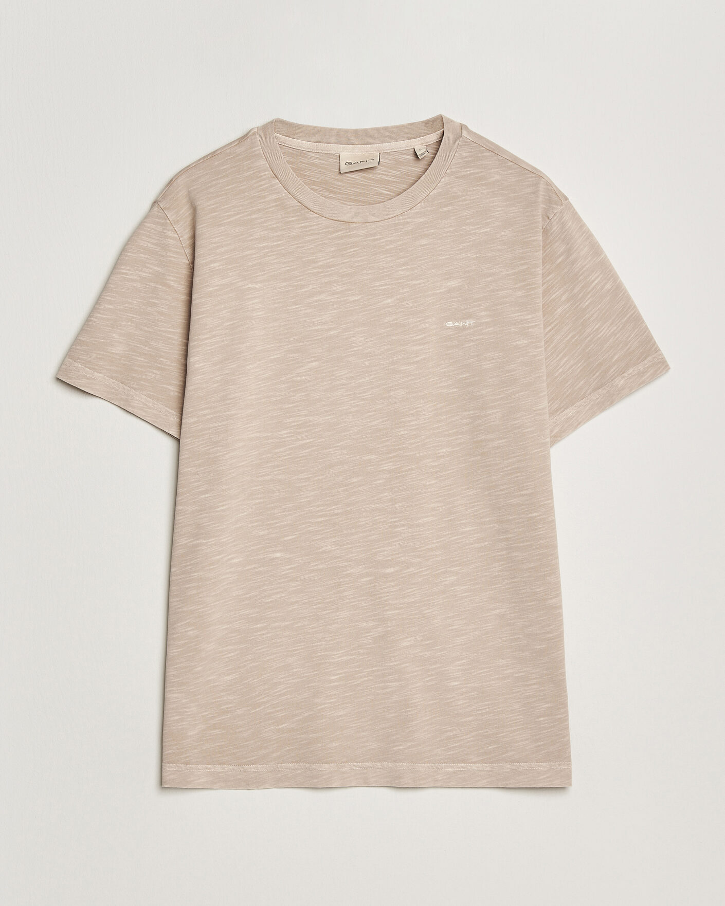 Herr | T-Shirts | Gant | Washed Slub T-Shirt Oat Beige