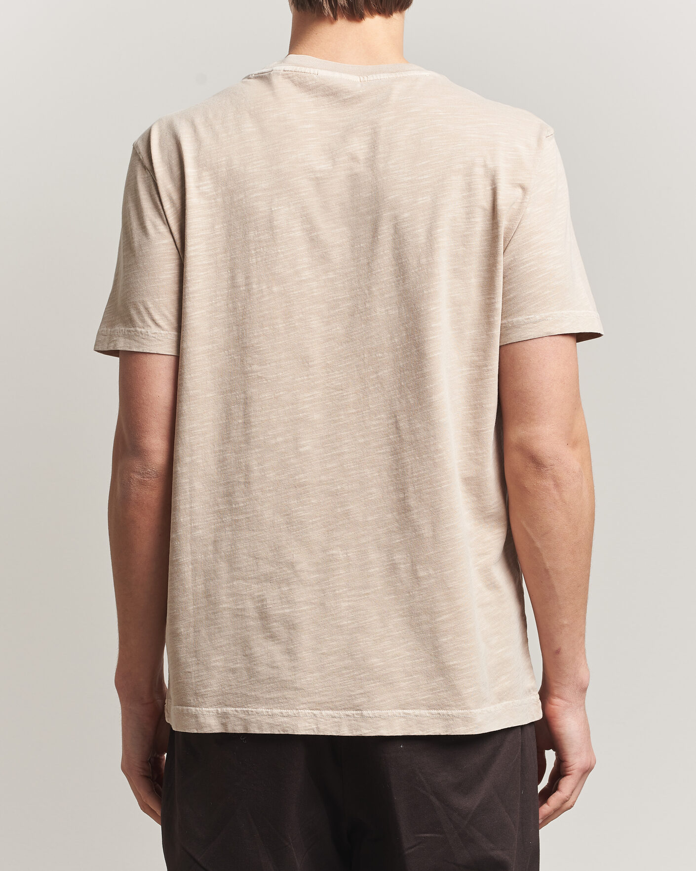 Herr | T-Shirts | GANT | Washed Slub T-Shirt Oat Beige