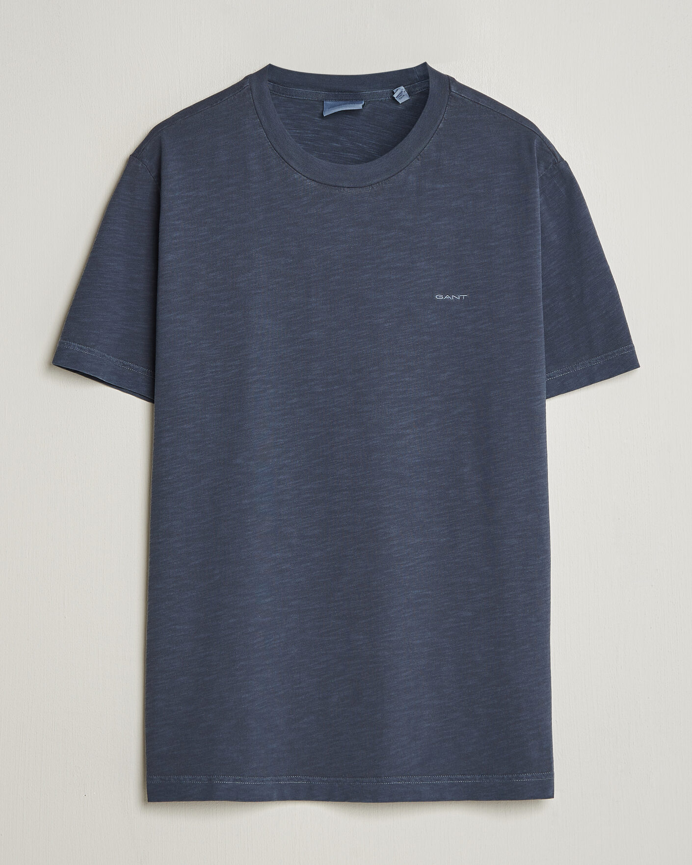 Herr | T-Shirts | Gant | Washed Slub T-Shirt Evening Blue