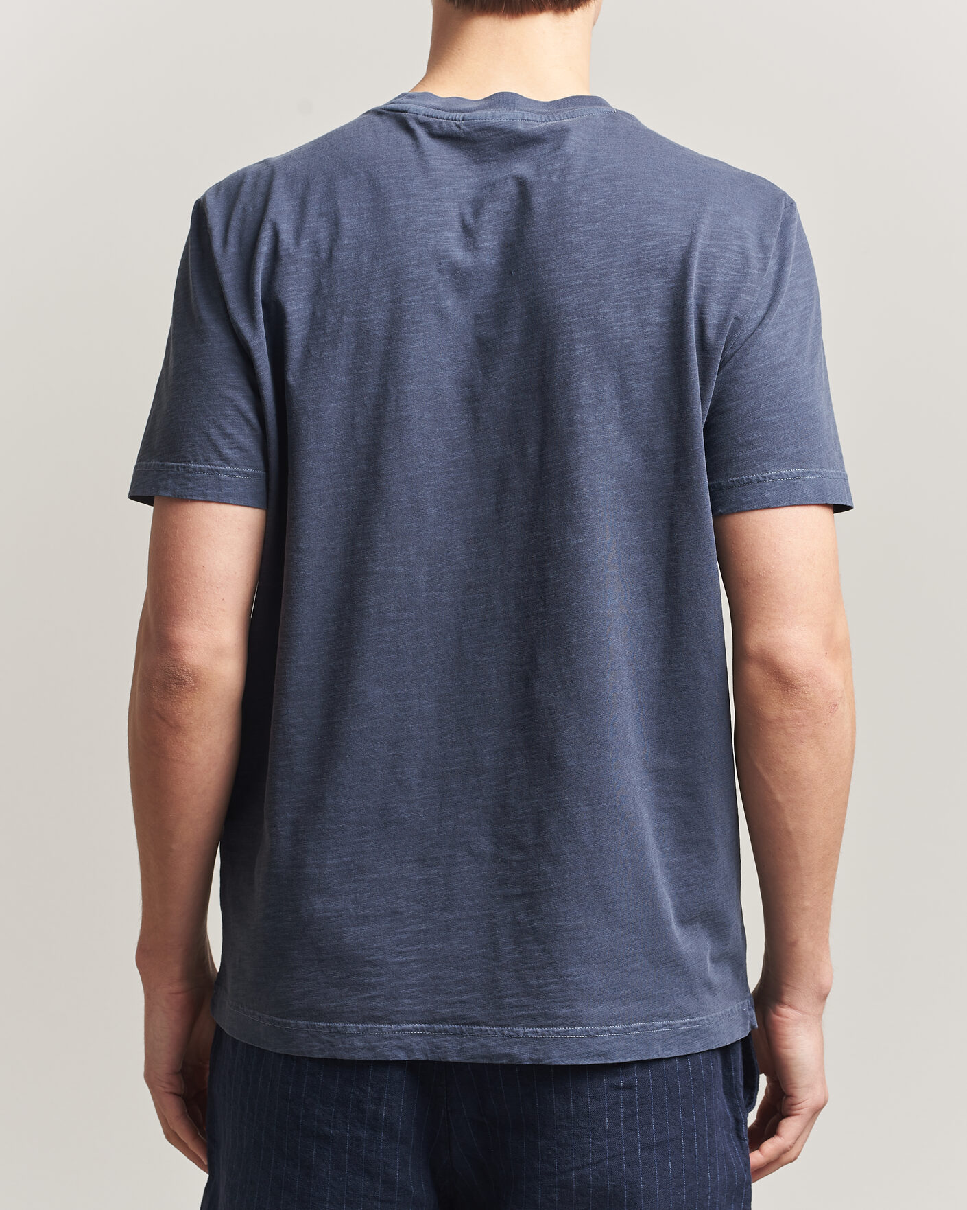 Herr | T-Shirts | Gant | Washed Slub T-Shirt Evening Blue
