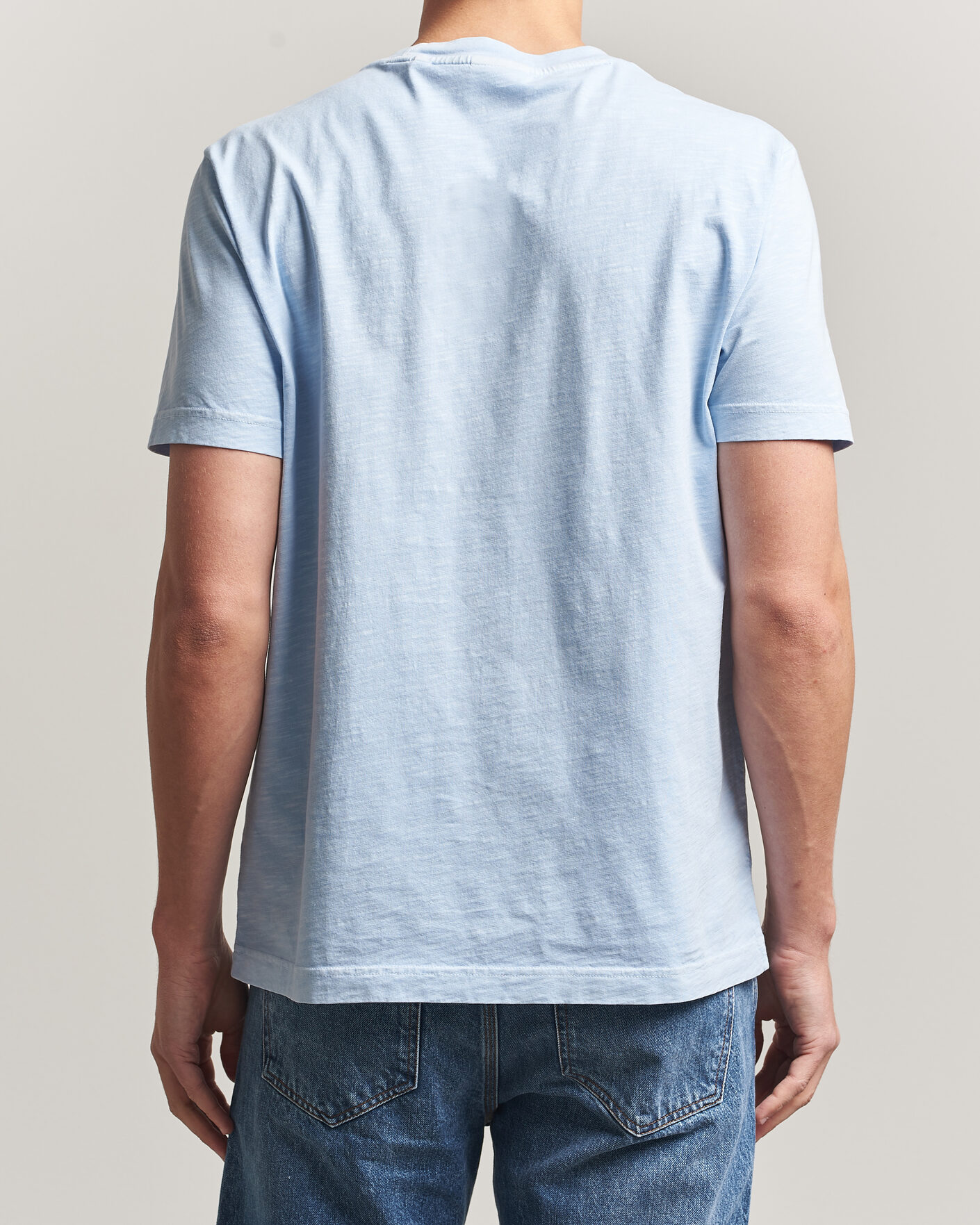 Herr | T-Shirts | Gant | Washed Slub T-Shirt Fresh Blue
