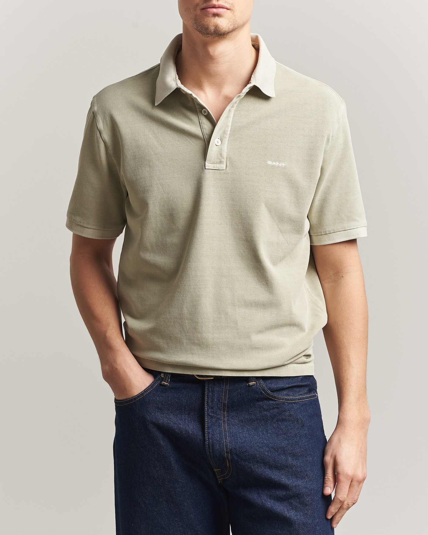 Herr | Pikéer | Gant | Sunfaded Polo Milky Matcha
