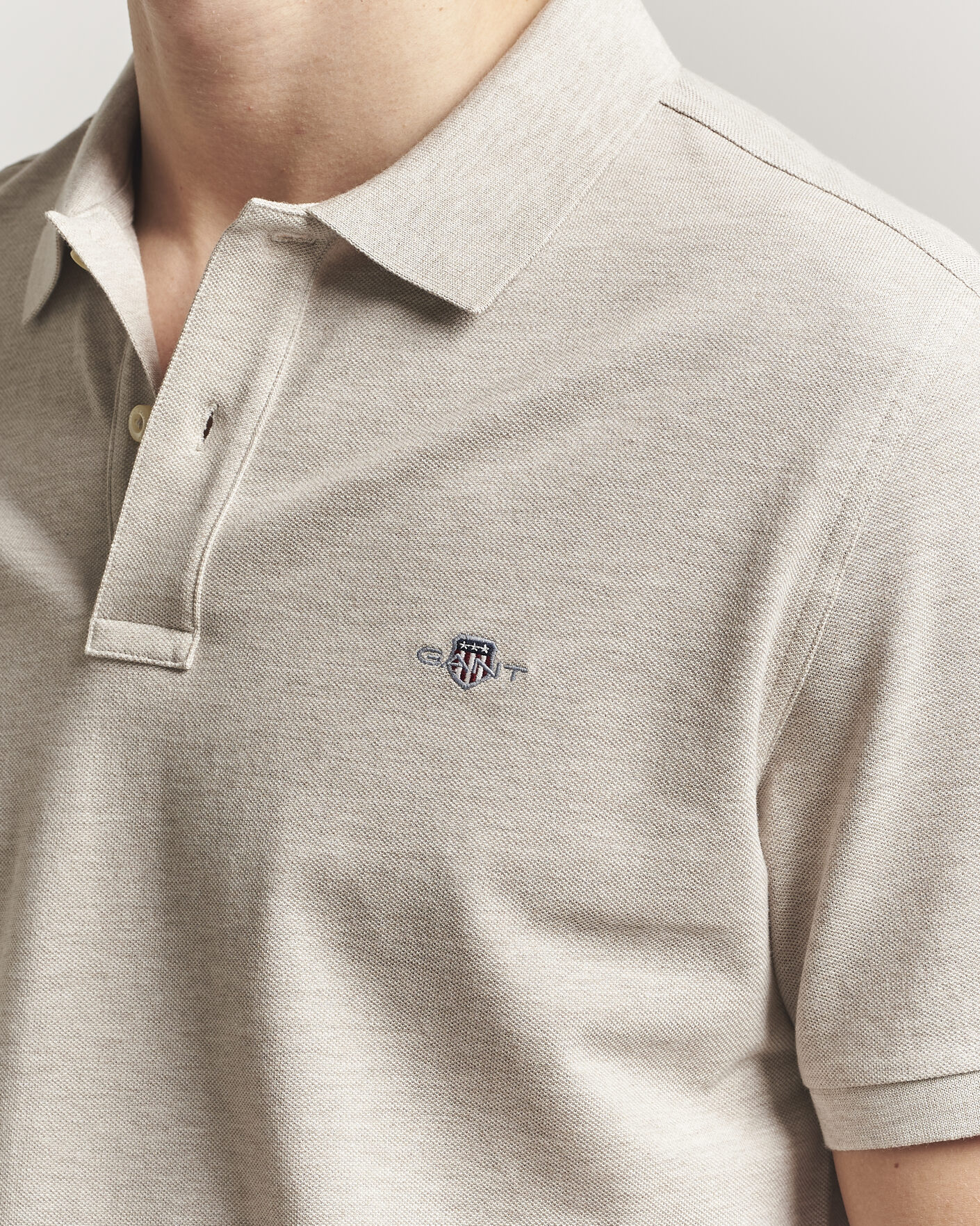 Herr | Pikéer | Gant | The Original Polo Oat Melange