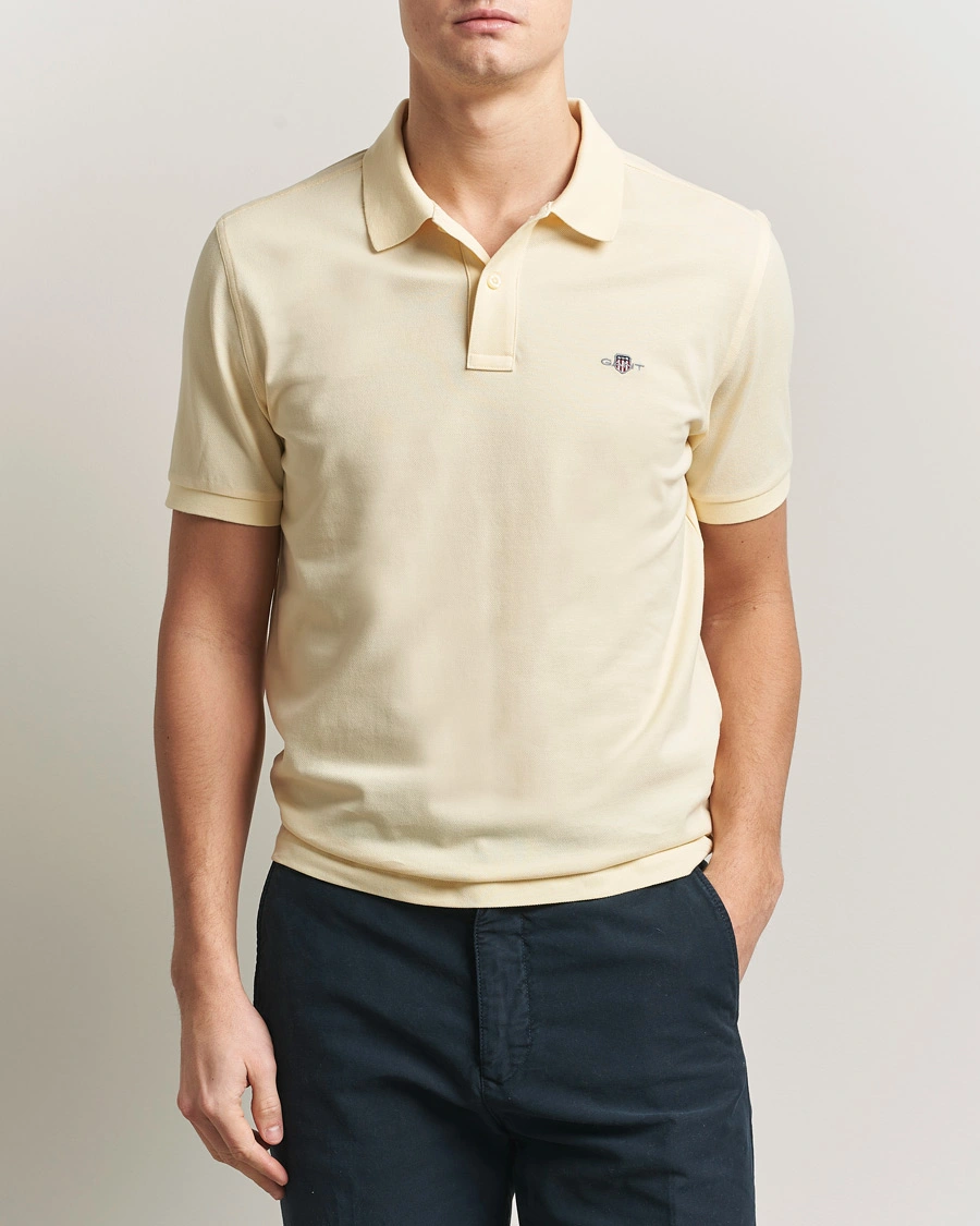 Herr | Pikéer | GANT | The Original Polo Vanilla Yellow