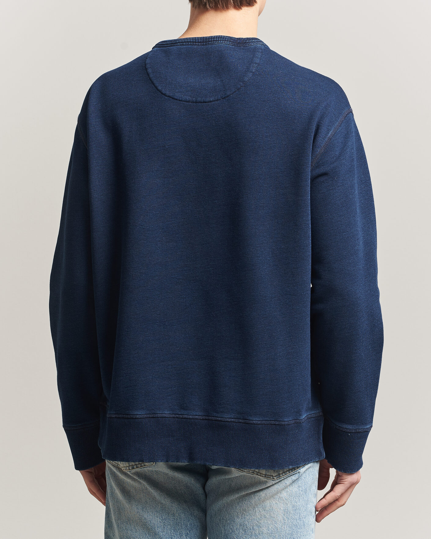 Herr | Tröjor | GANT | Indigo Graphic Sweatshirt Dark Blue
