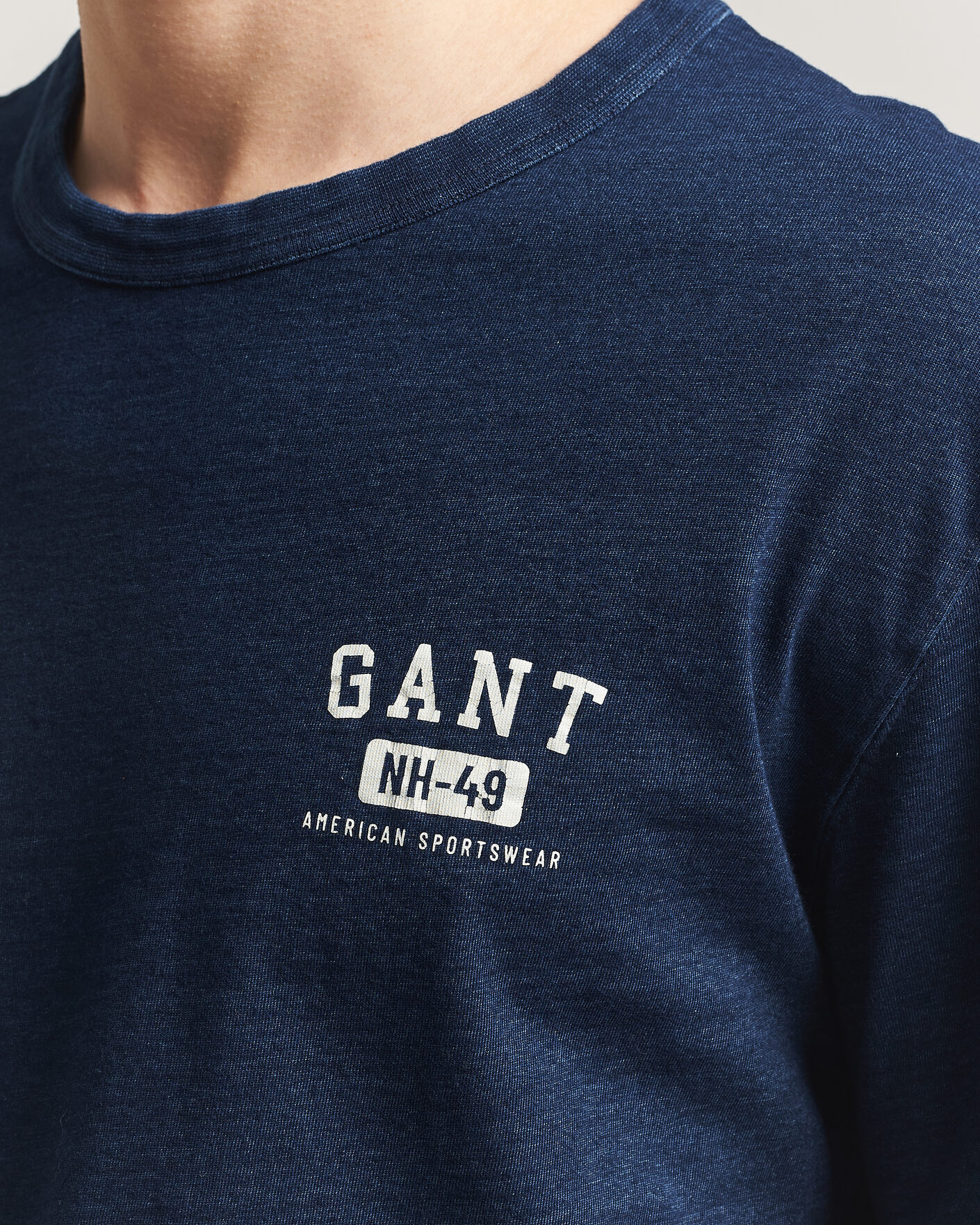 Herr | T-Shirts | GANT | Indigo Graphic T-Shirt Dark Blue