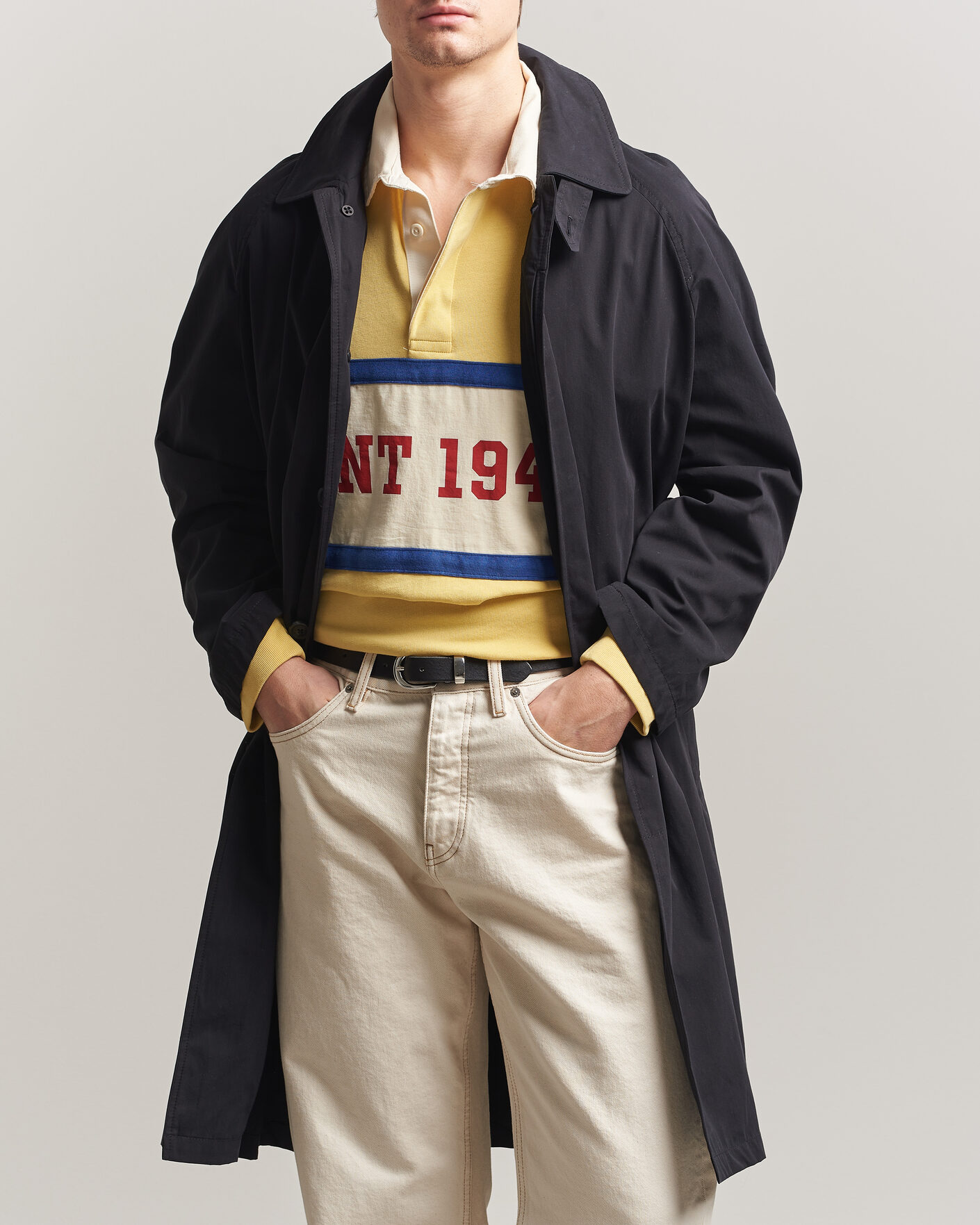 Herr | Jackor | GANT | Cotton Coat Black