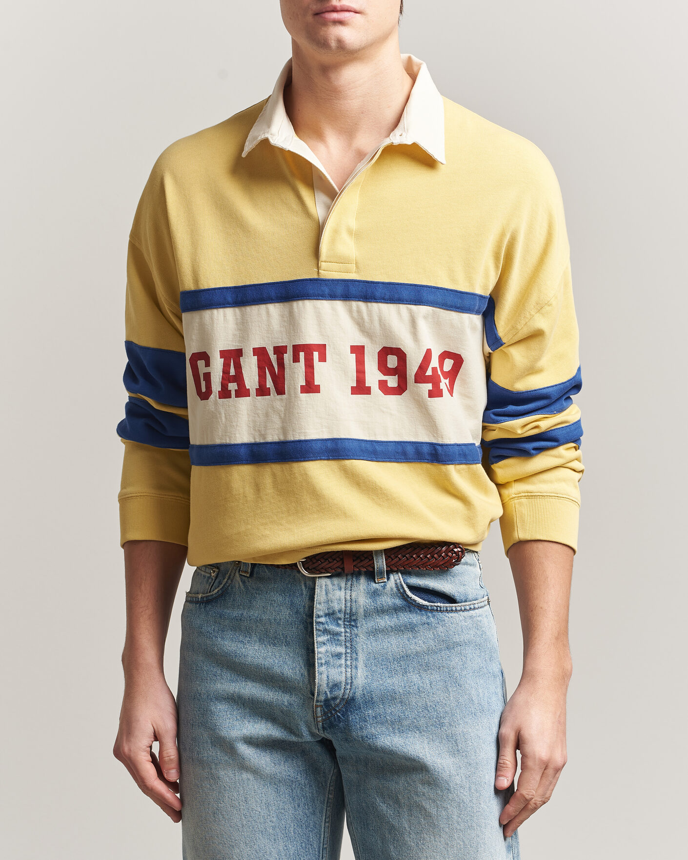 Herr | Tröjor | Gant | Heavy Rugger Light Mustard Yellow