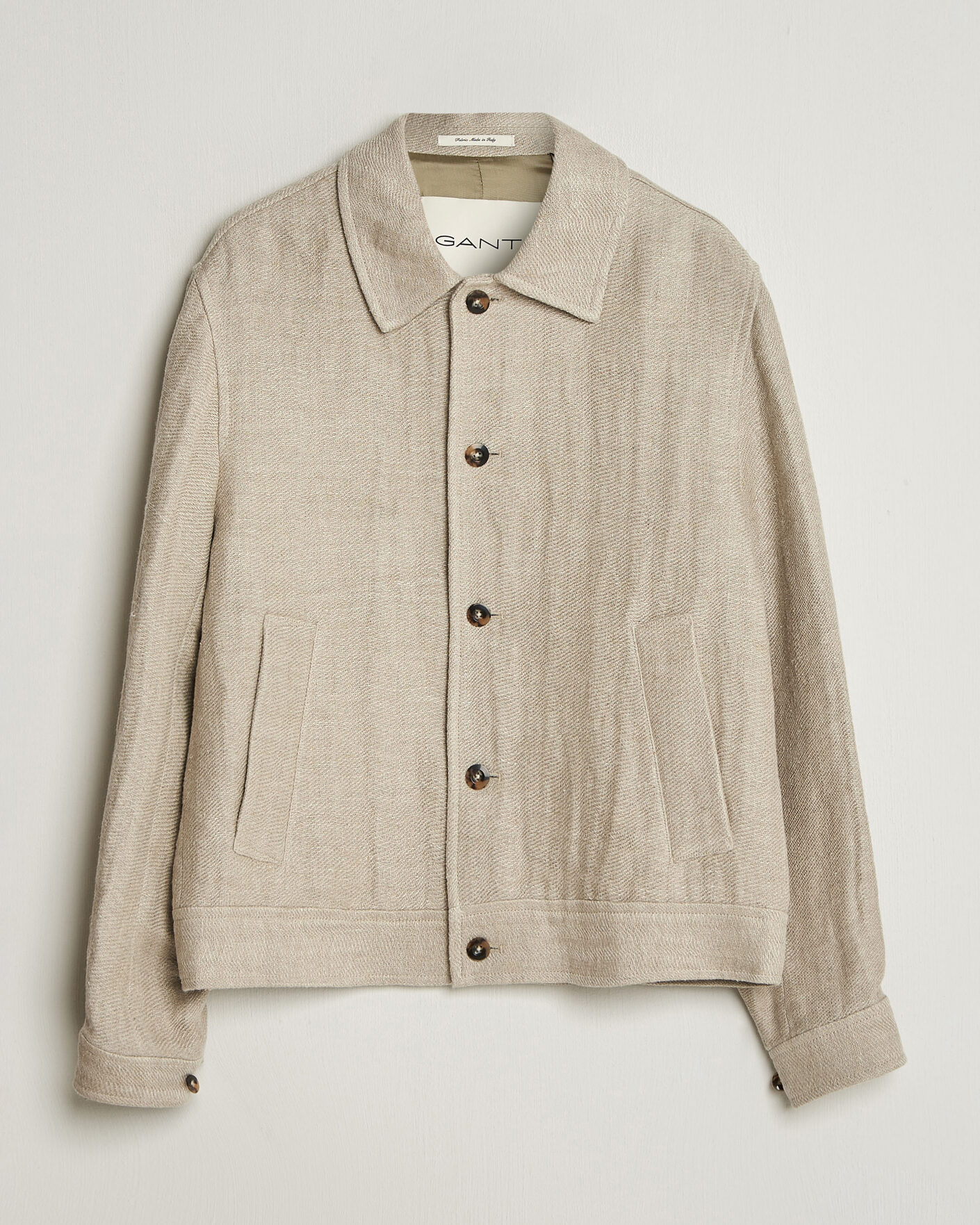 Herr | Jackor | Gant | Washed Linen Jacket Light Taupe
