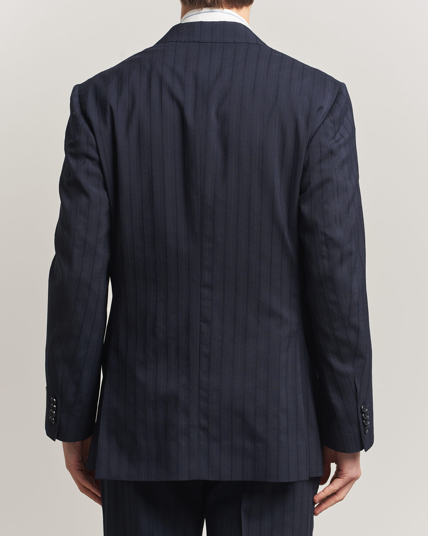 Herr | Kavajer | GANT | Tonal Pinstriped Suit Blazer Evening Blue