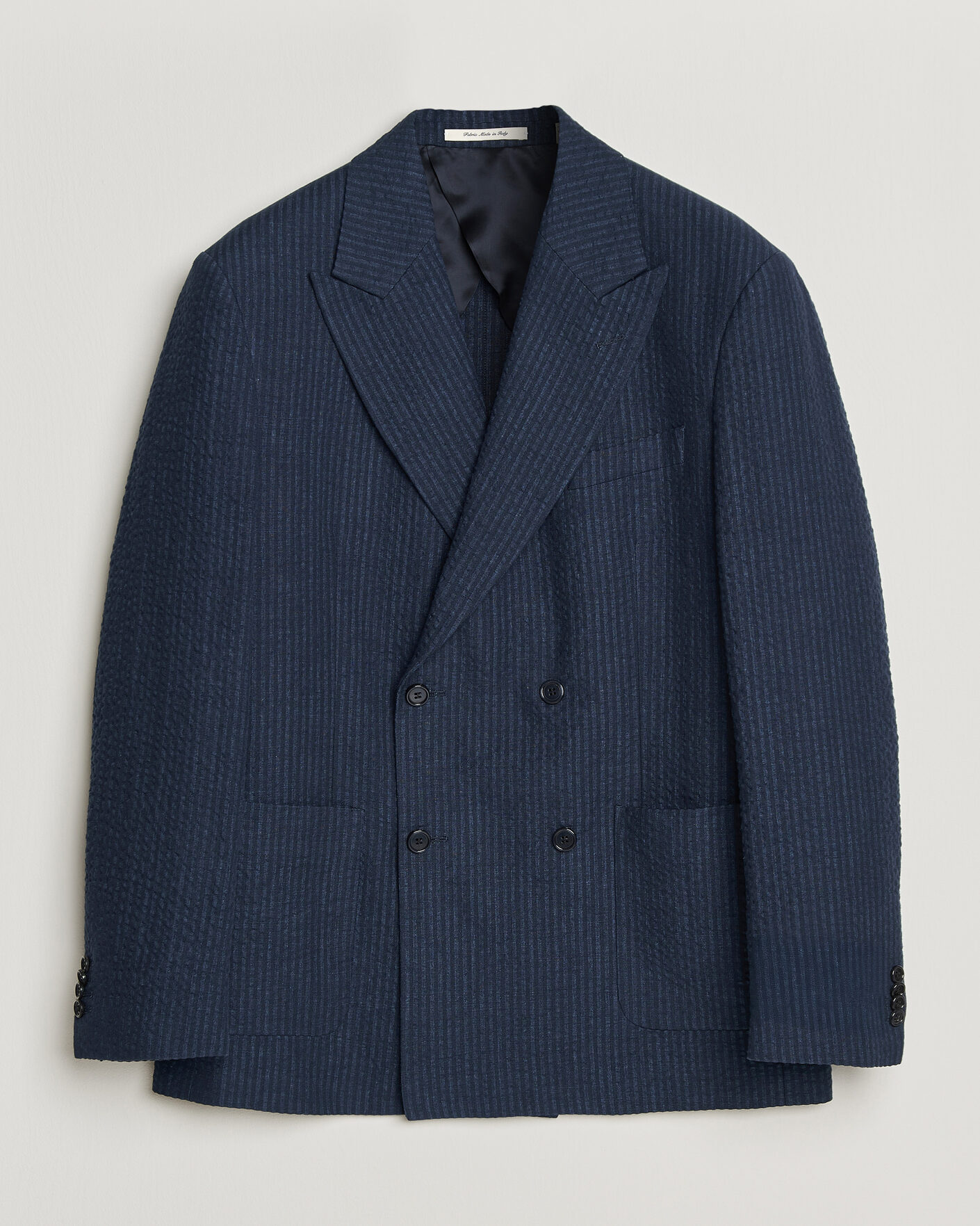 Herr | Kavajer | Gant | Linen Indigo Seersucker Blazer Bid Blue