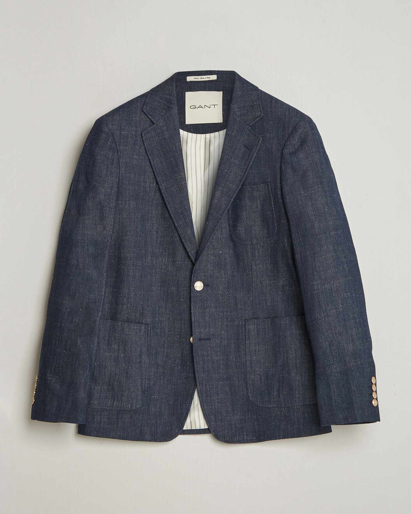 Herr | Kavajer | Gant | Cotton Indigo Club Blazer Dark Blue Raw
