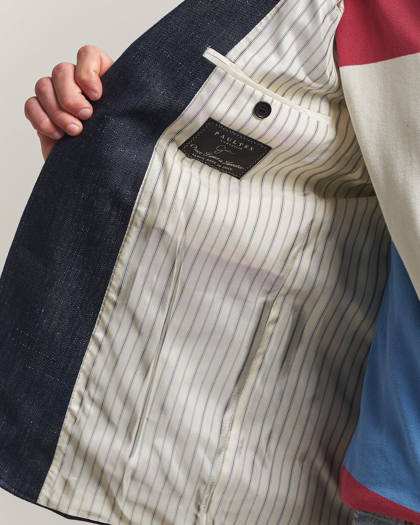 Herr | Kavajer | Gant | Cotton Indigo Club Blazer Dark Blue Raw